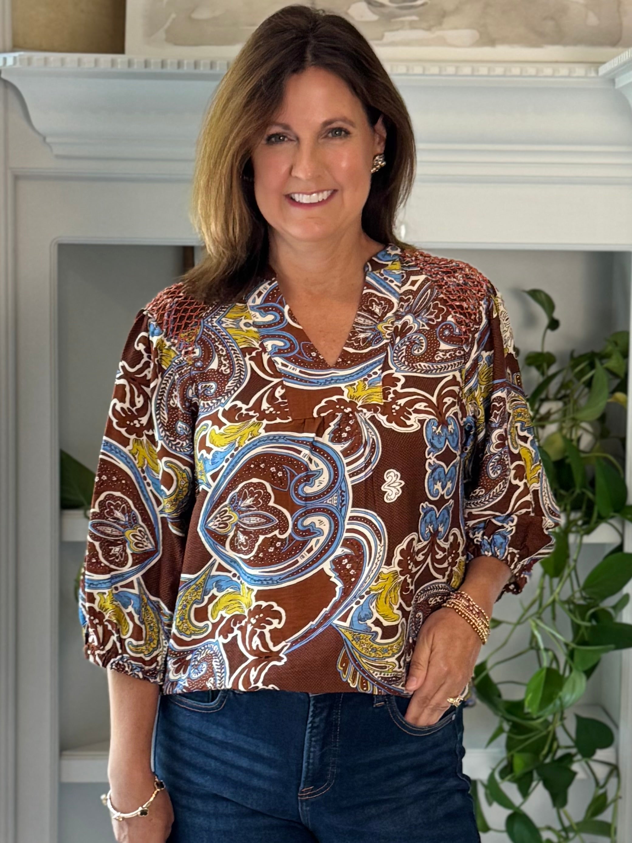 Paisley Please Print Top