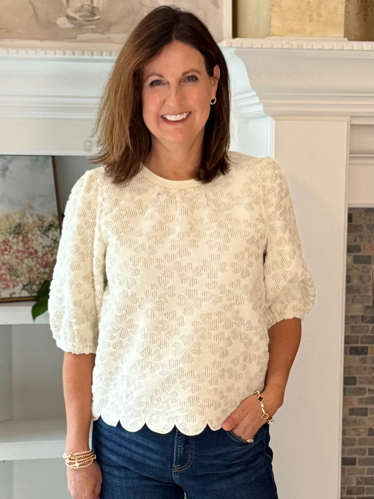 Pretty From Every Angle Textured Top