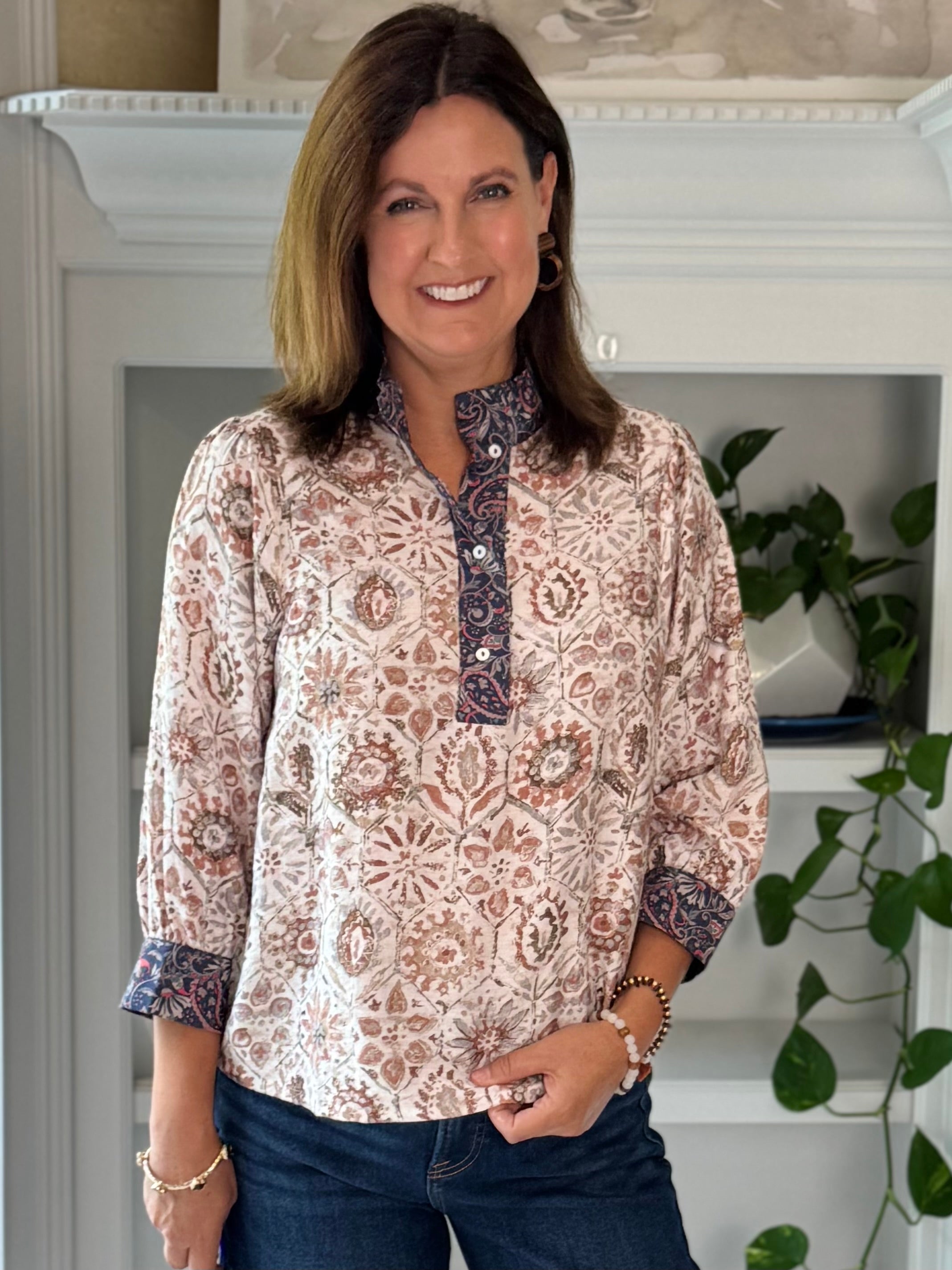 Treasured Impressions Print Top