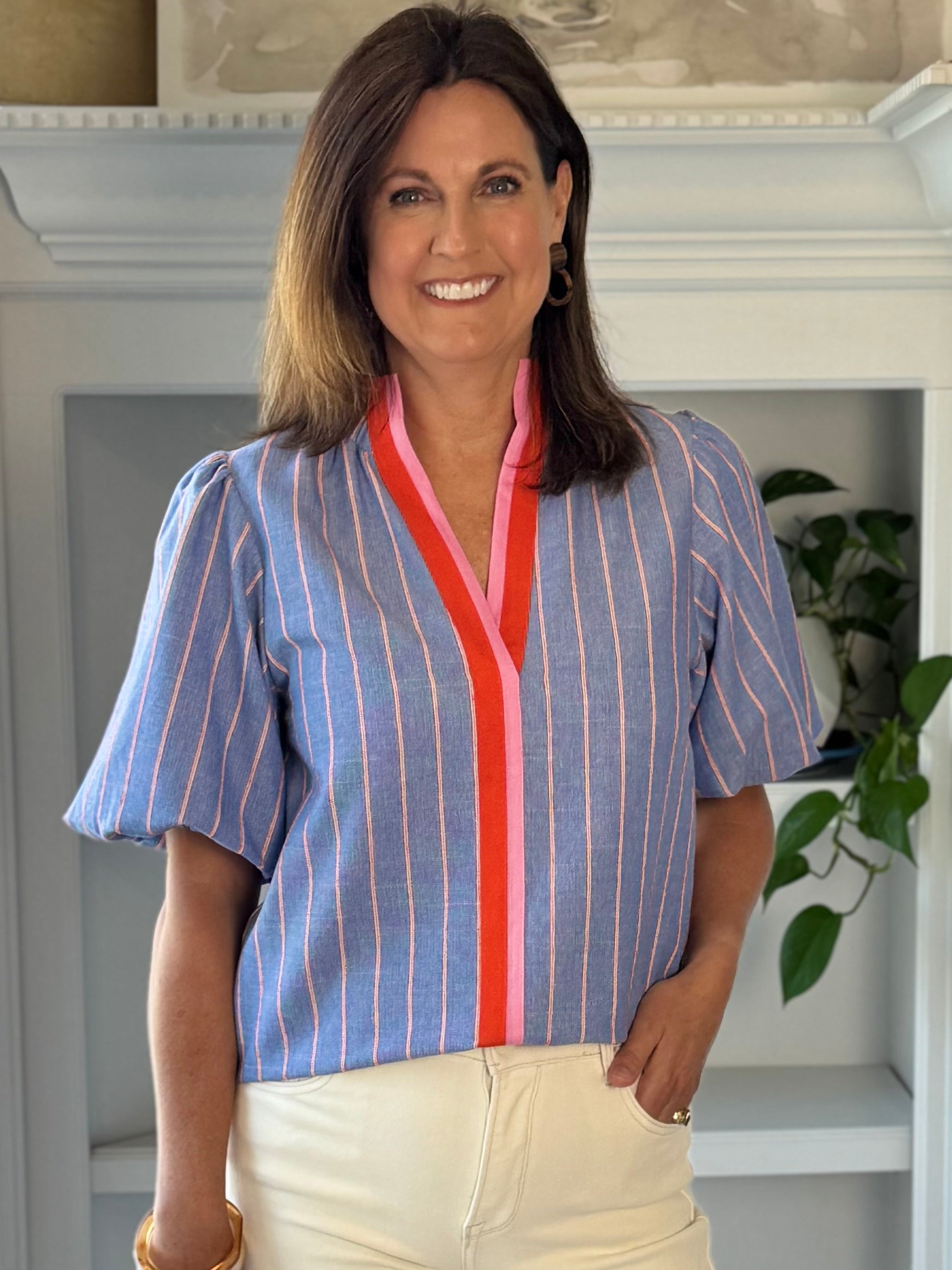 THML Bright Side Striped Top