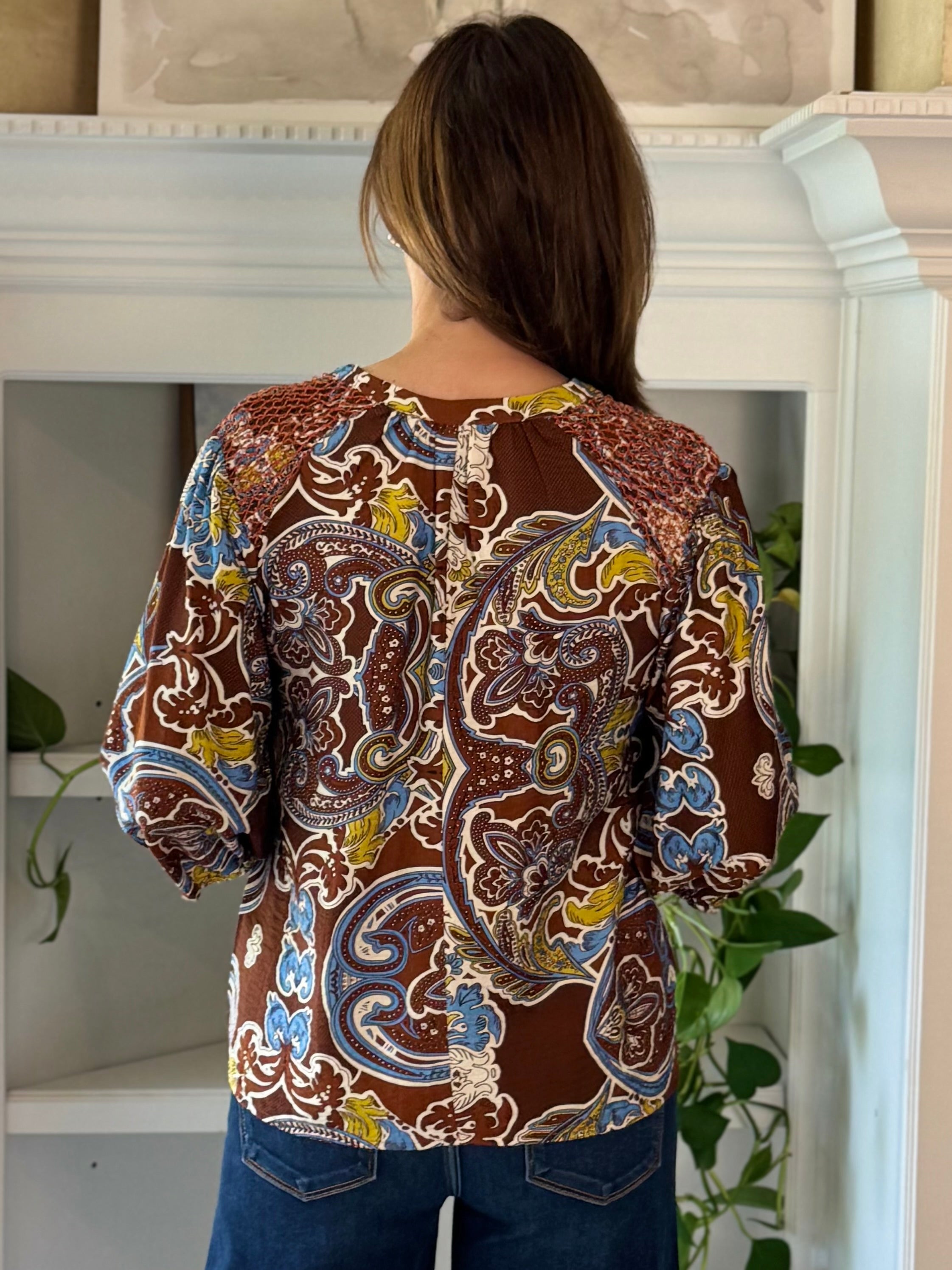 Paisley Please Print Top