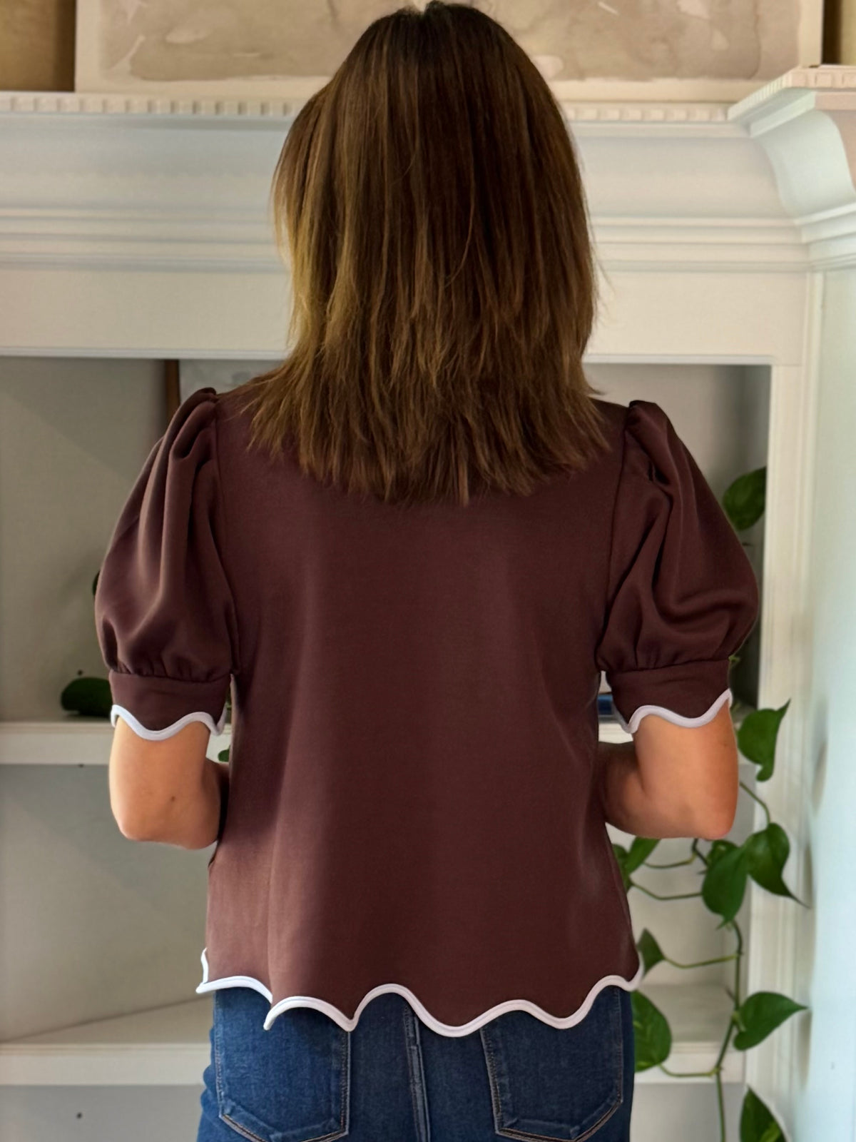 Scalloped Sophistication Top