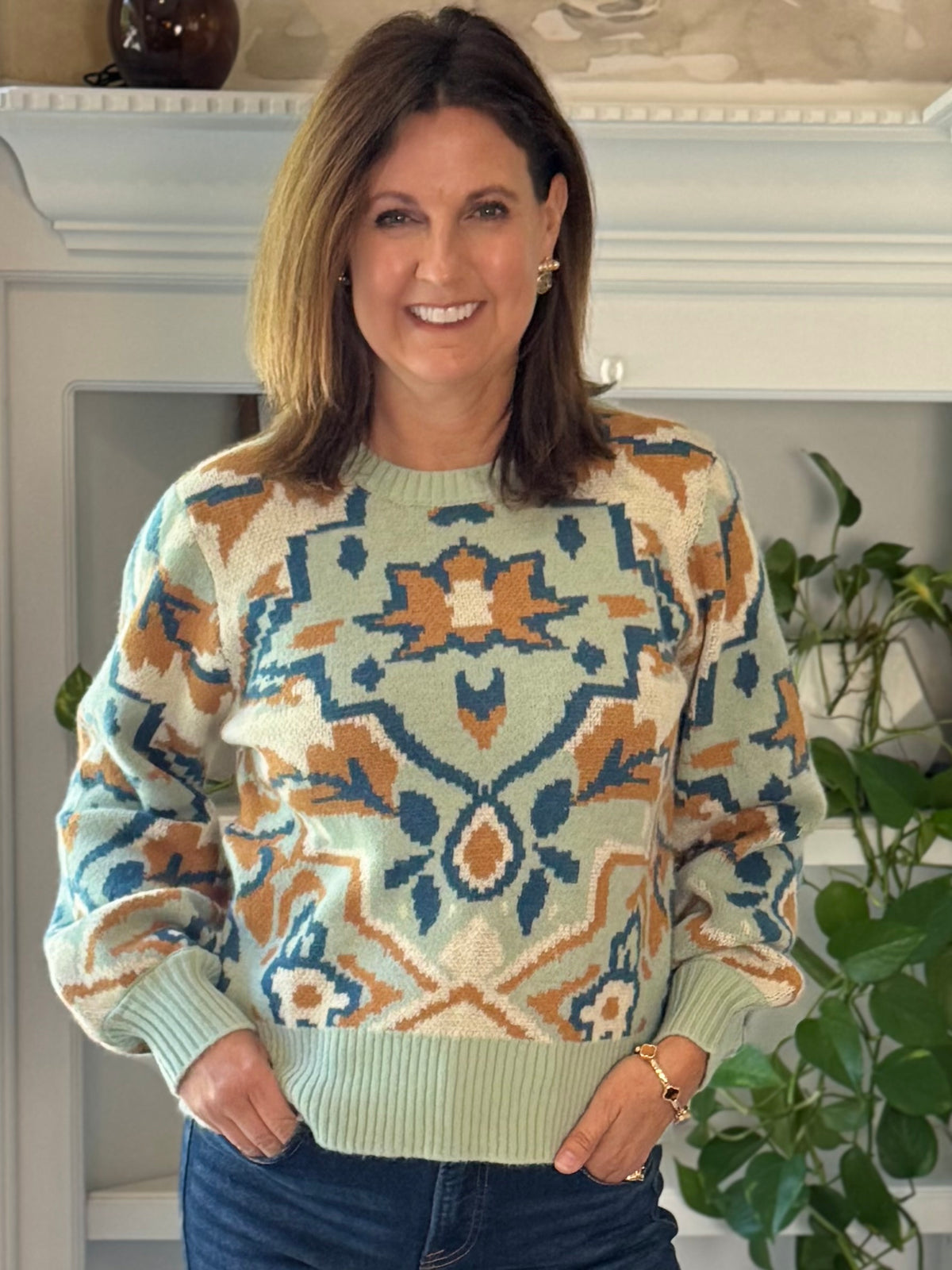Inspired Design Print Sweater