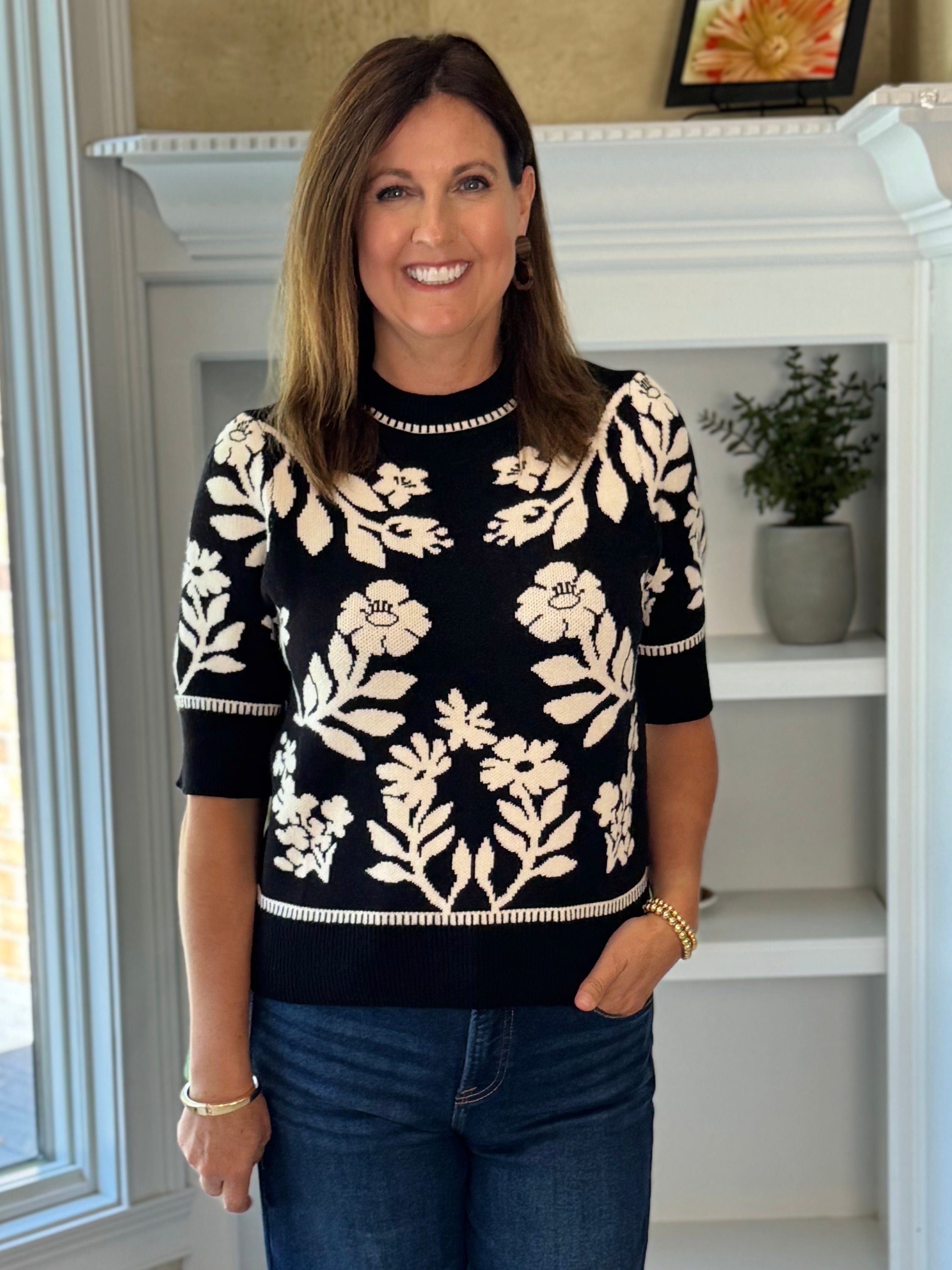 THML Twilight Floral Sweater