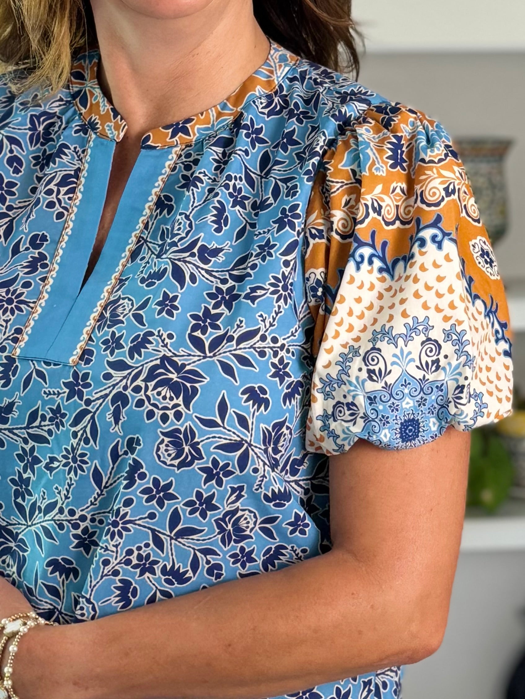 Current Air Floral Fusion Top