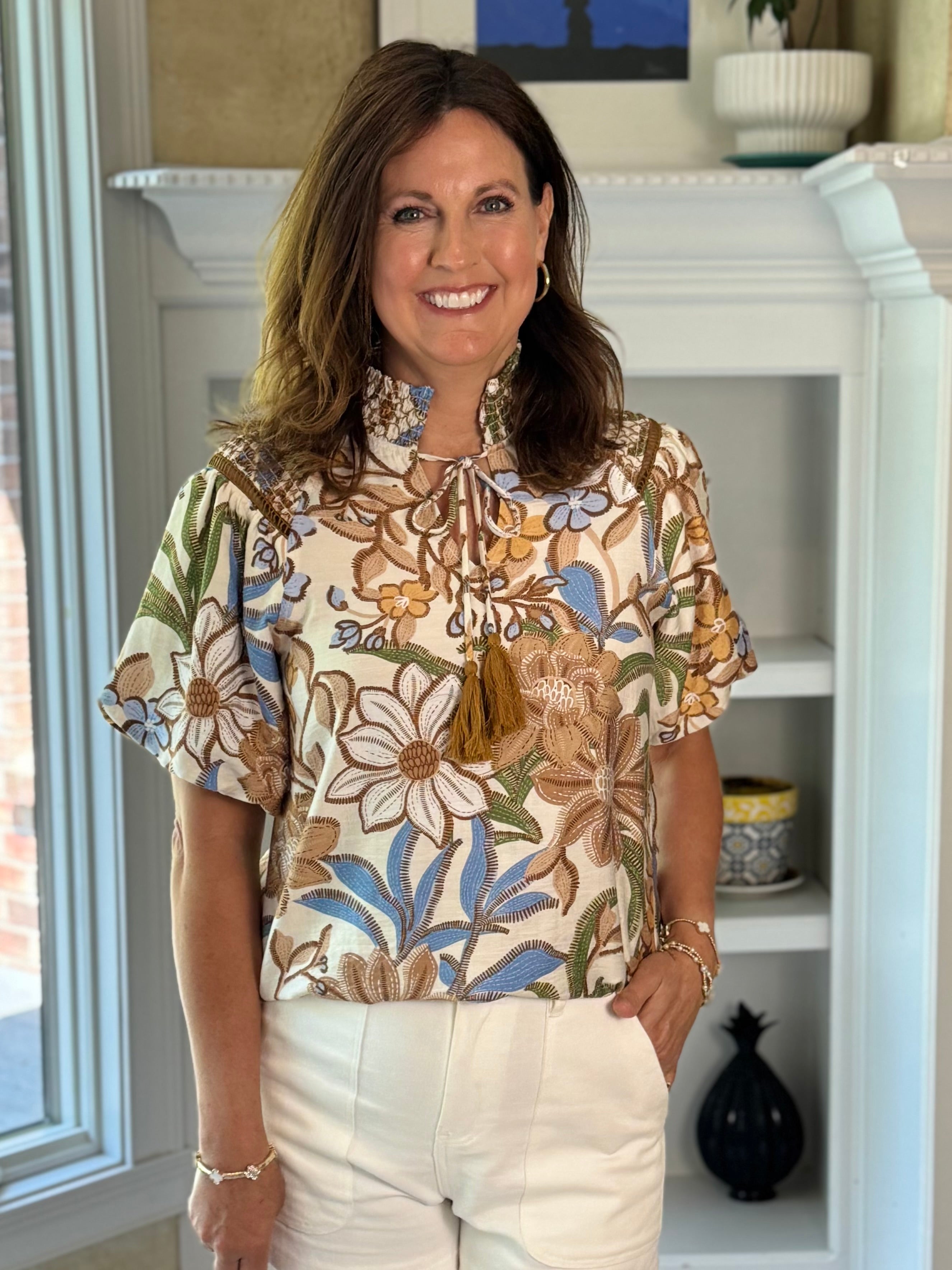 Botanical Bliss Tassel Top