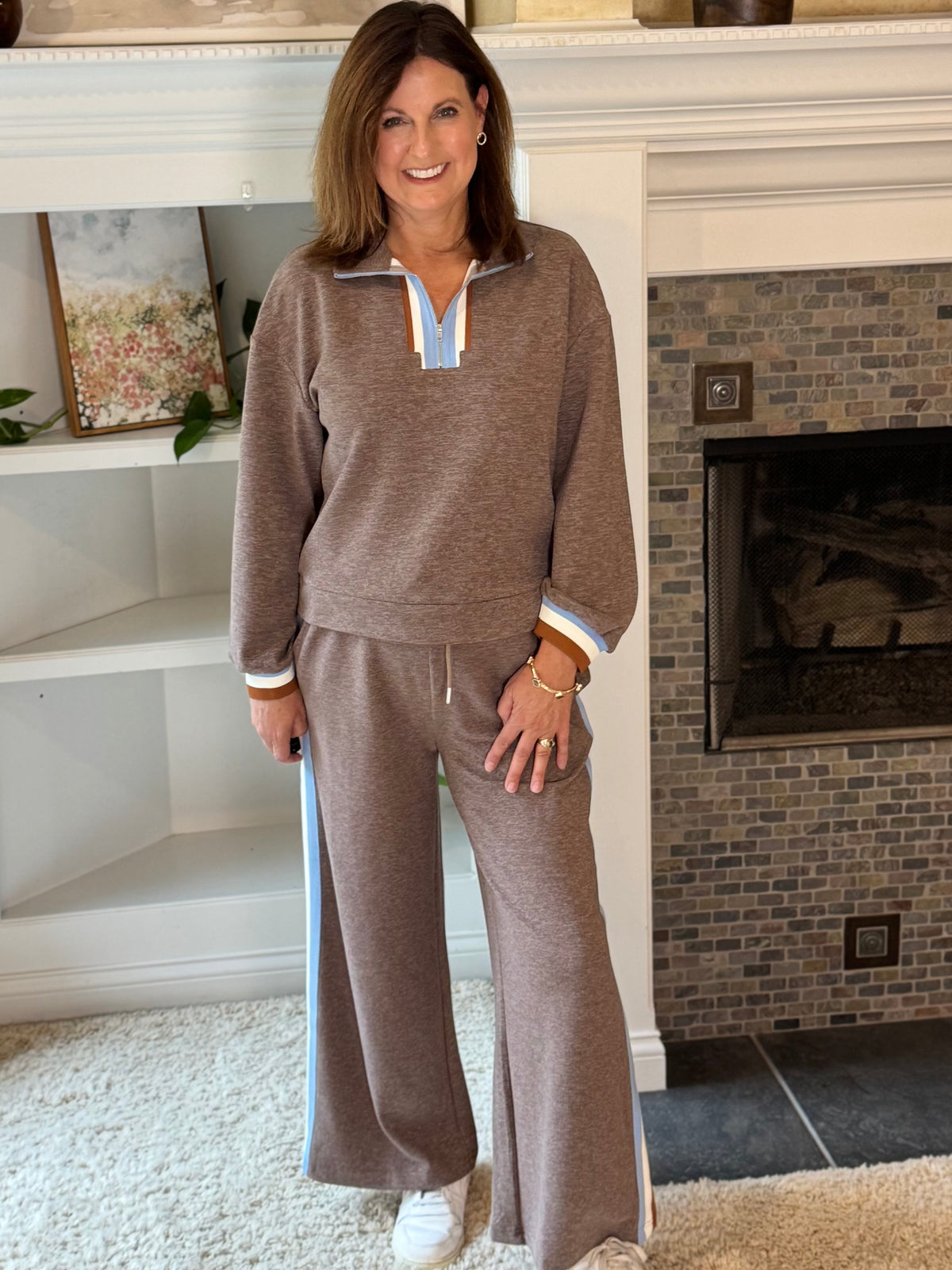 Weekend Chic Lounge Set - Brown