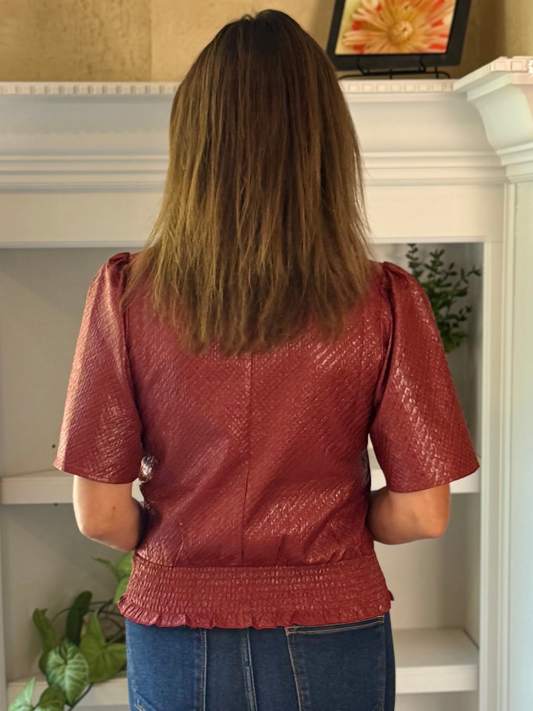 Gleaming Garnet Top