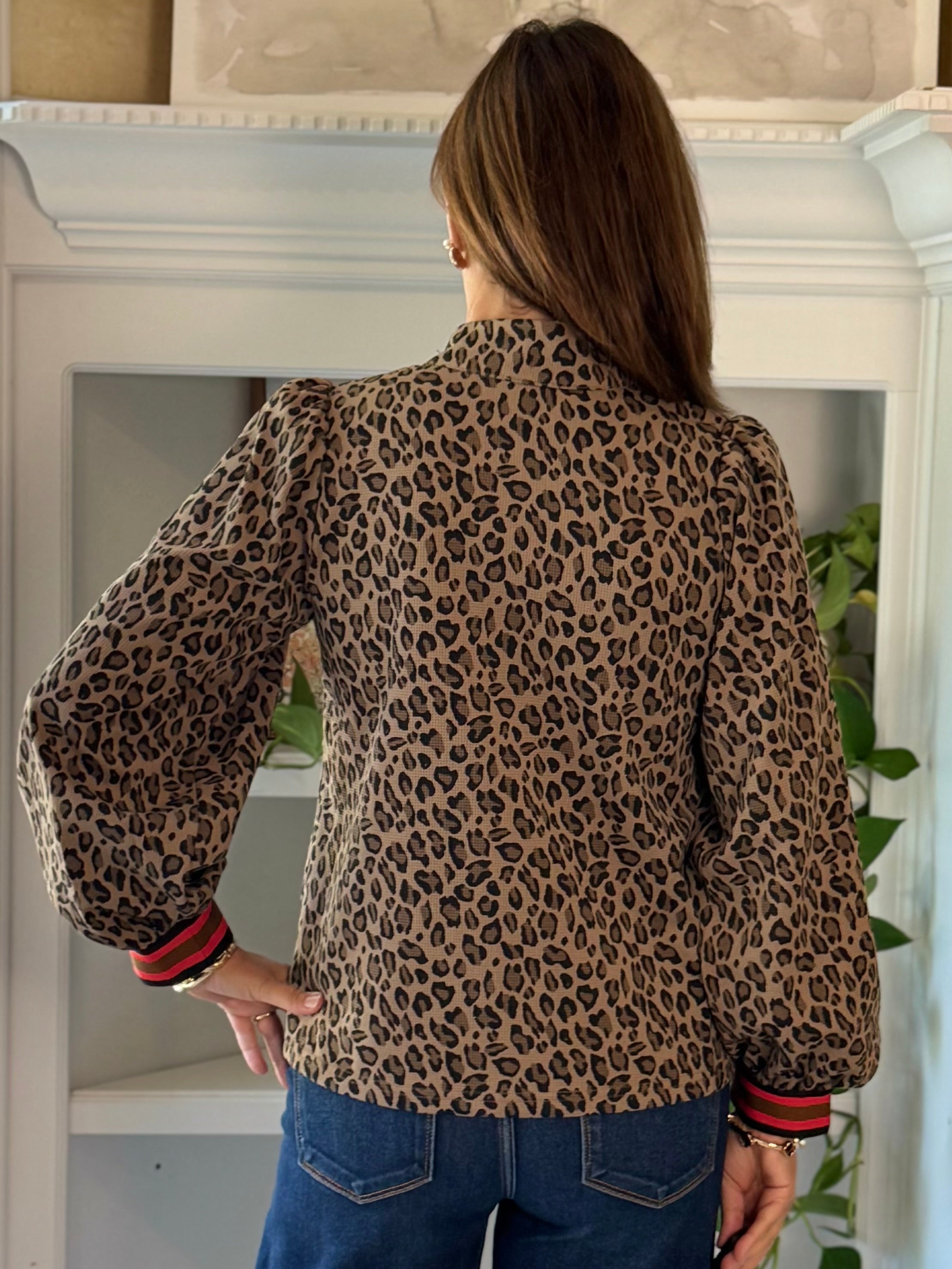 Wild Streak Contrast Top