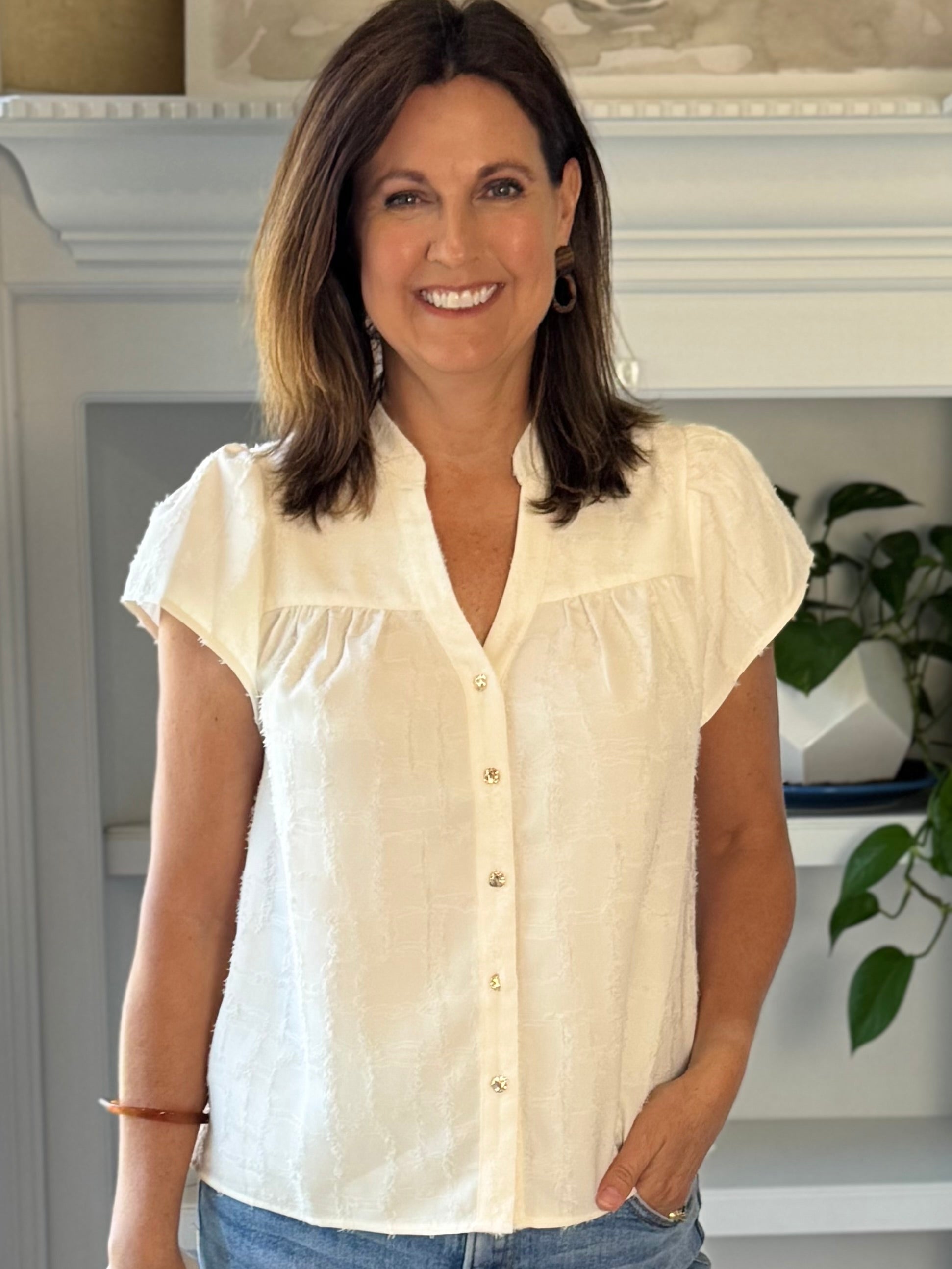 Current Air Refined Texture Blouse