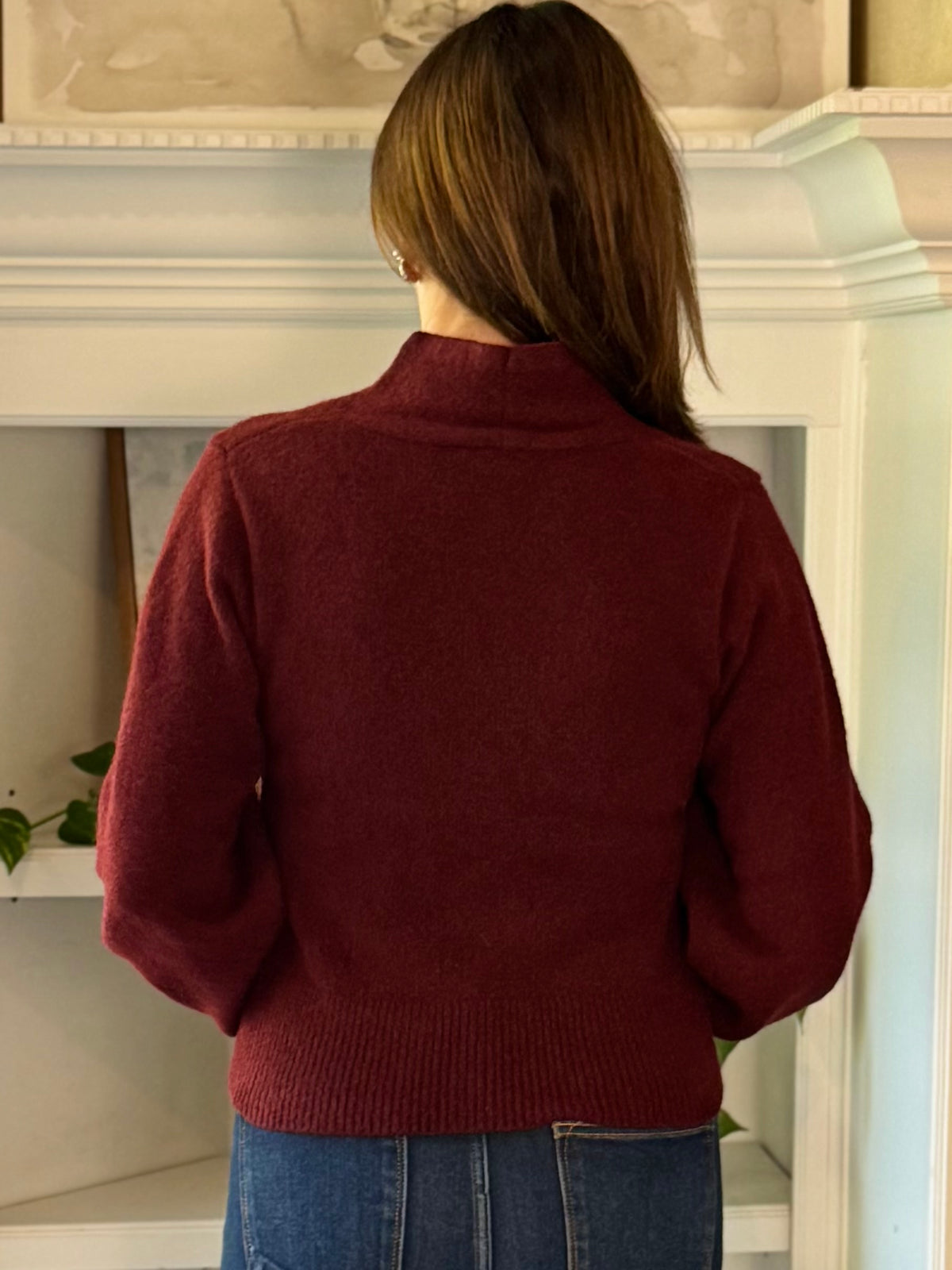 Simply Sophisticated Sweater – Burgundy