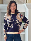 Floral Impressions Contrast Sweater