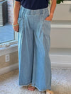Effortless Wide Leg Denim Pants