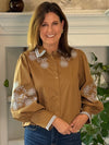 Free Spirit Embroidered Top - Brown