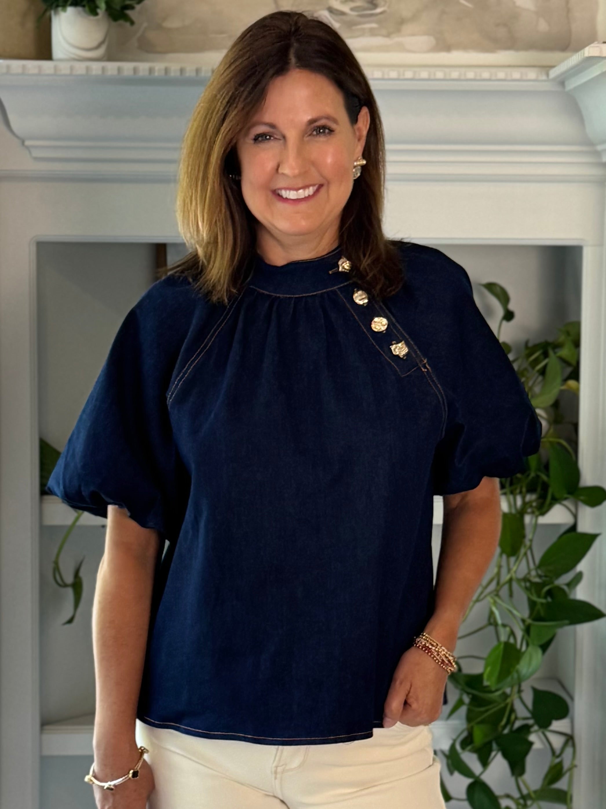 THML Signature Top - Luxe Denim