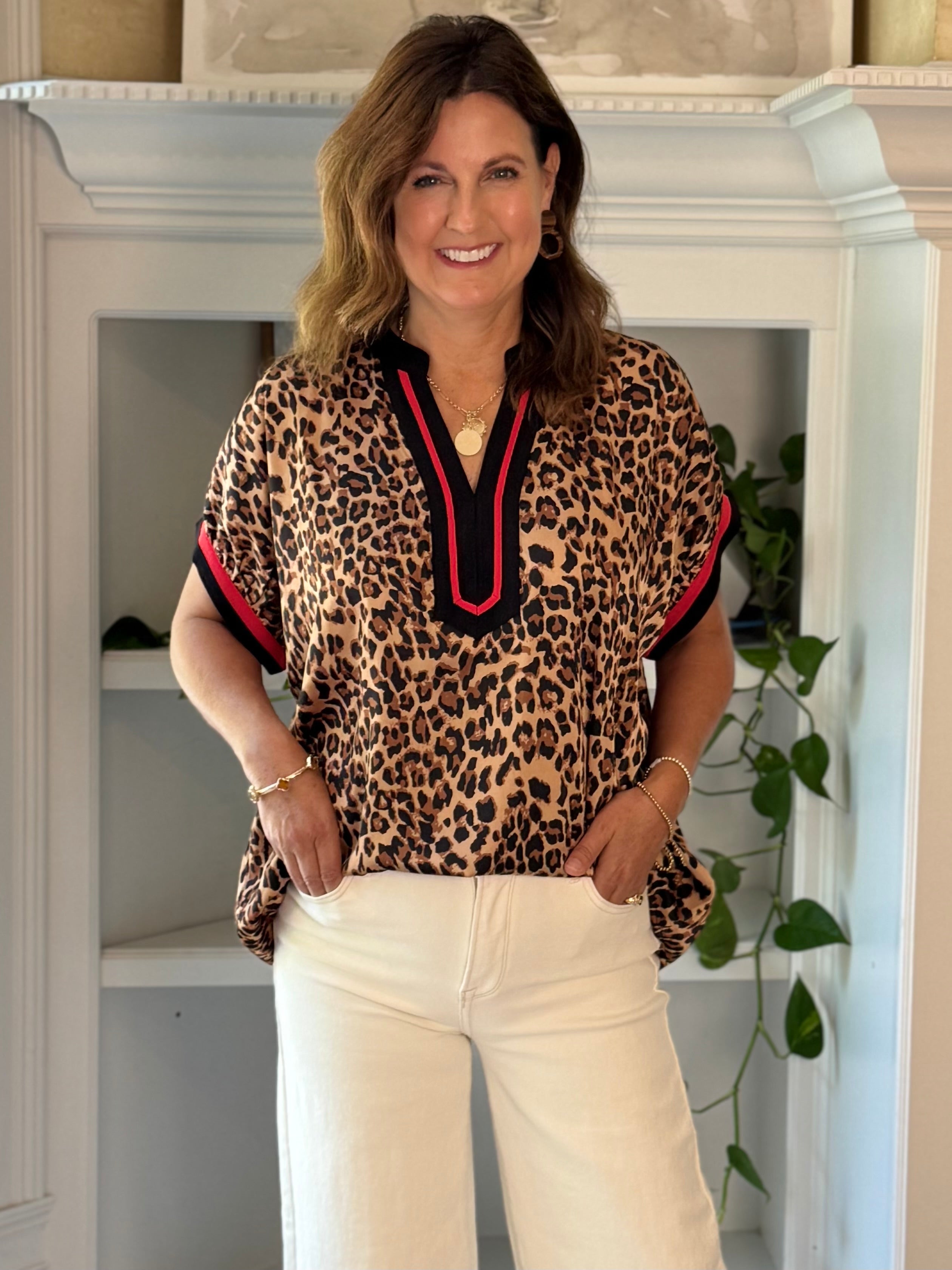 Wild Side Contrast Top