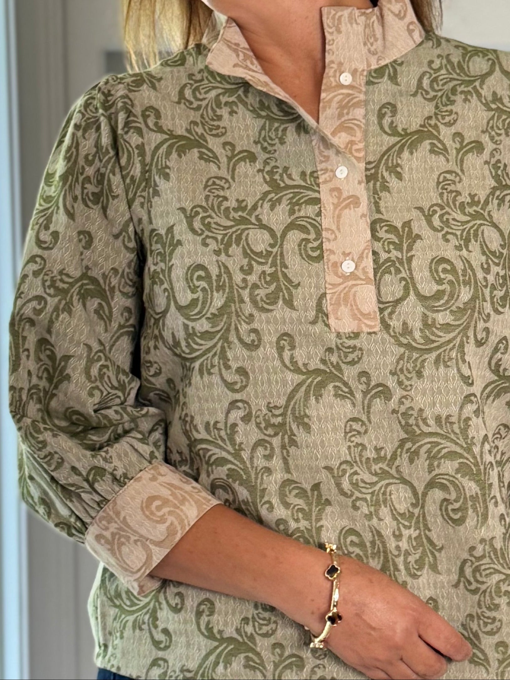 Sage Advice Paisley Top