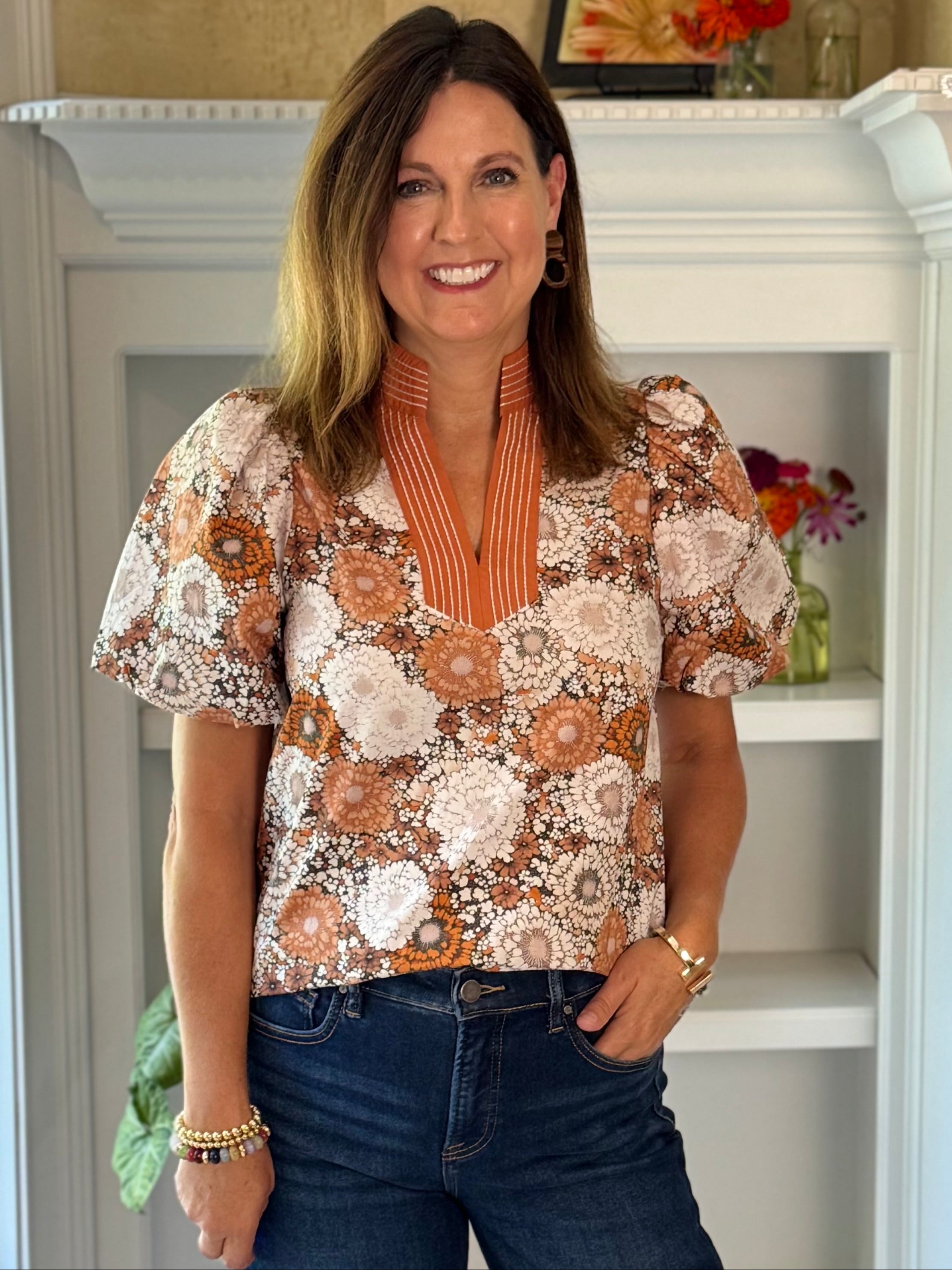 Harvest Floral Top