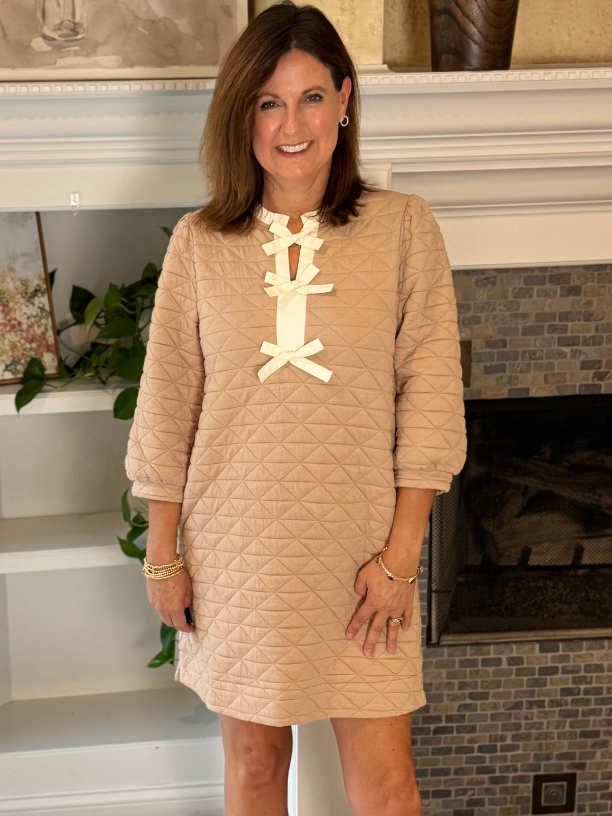 Take a Bow Quilted Dress