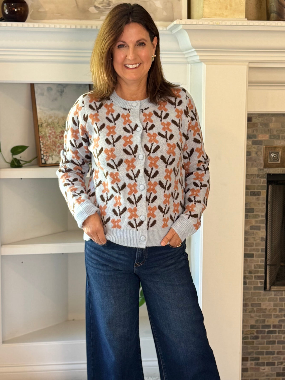 All Smiles Floral Cardigan