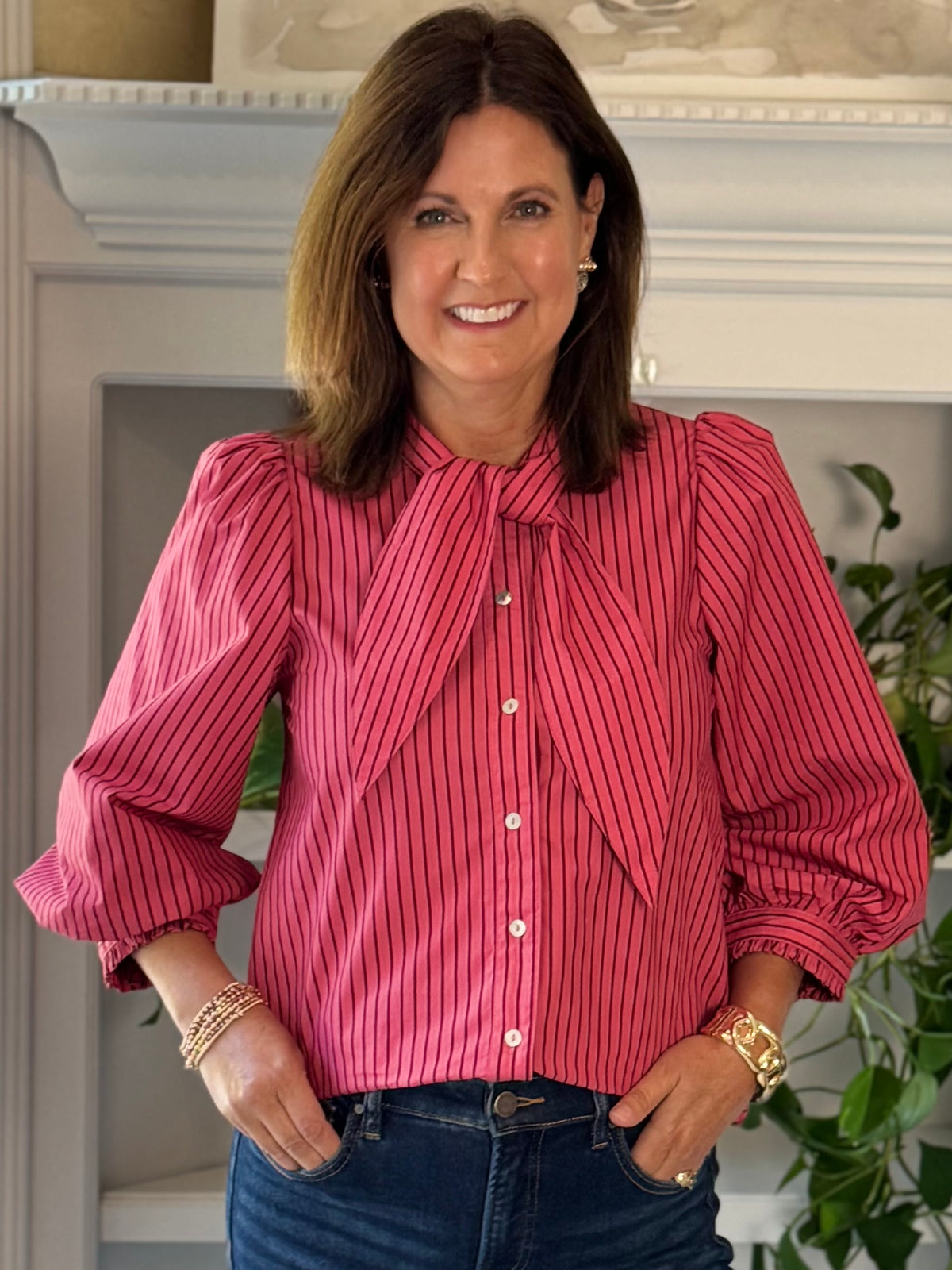 Lovely Stripes Tie Top