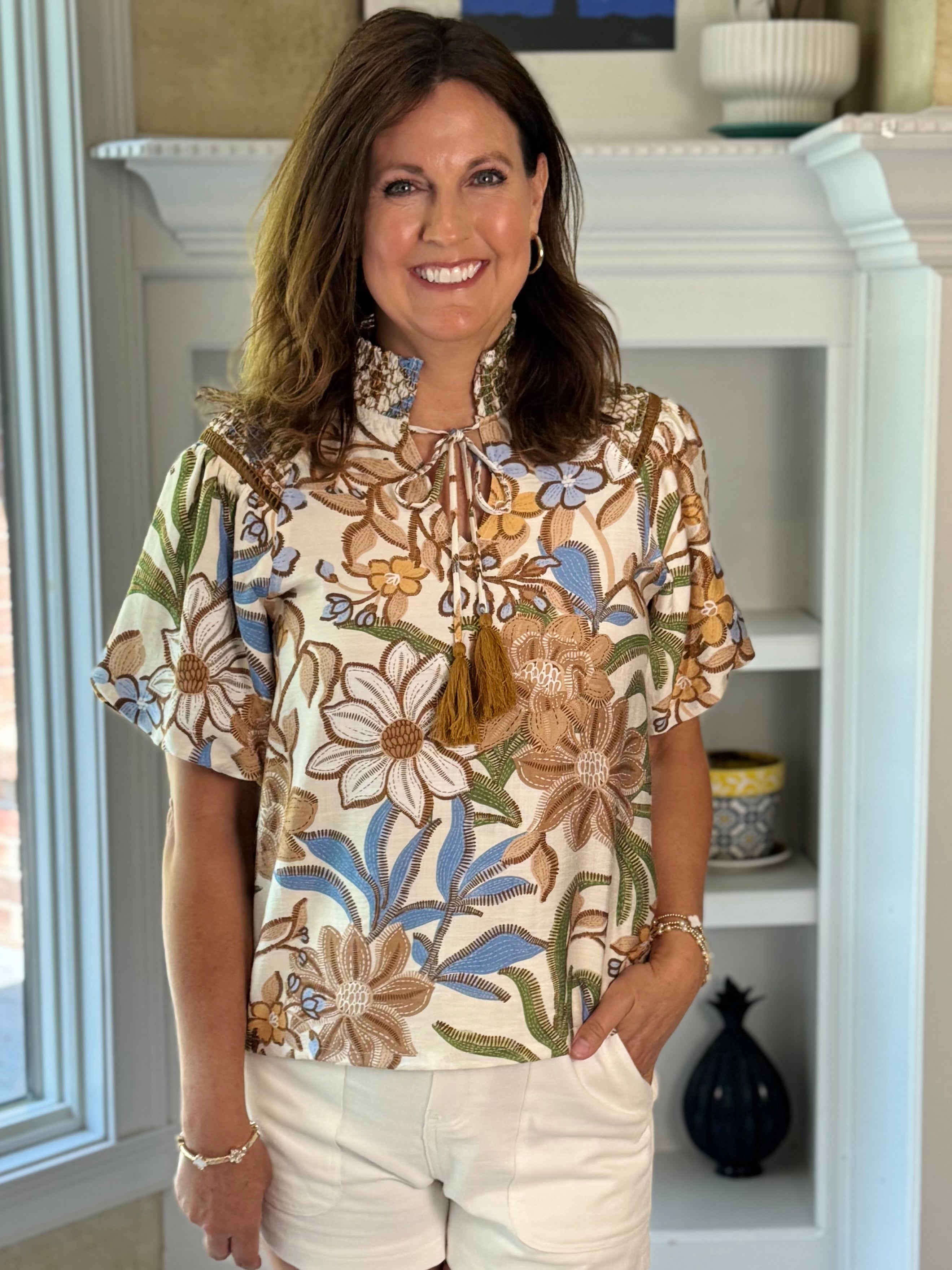 Botanical Bliss Tassel Top