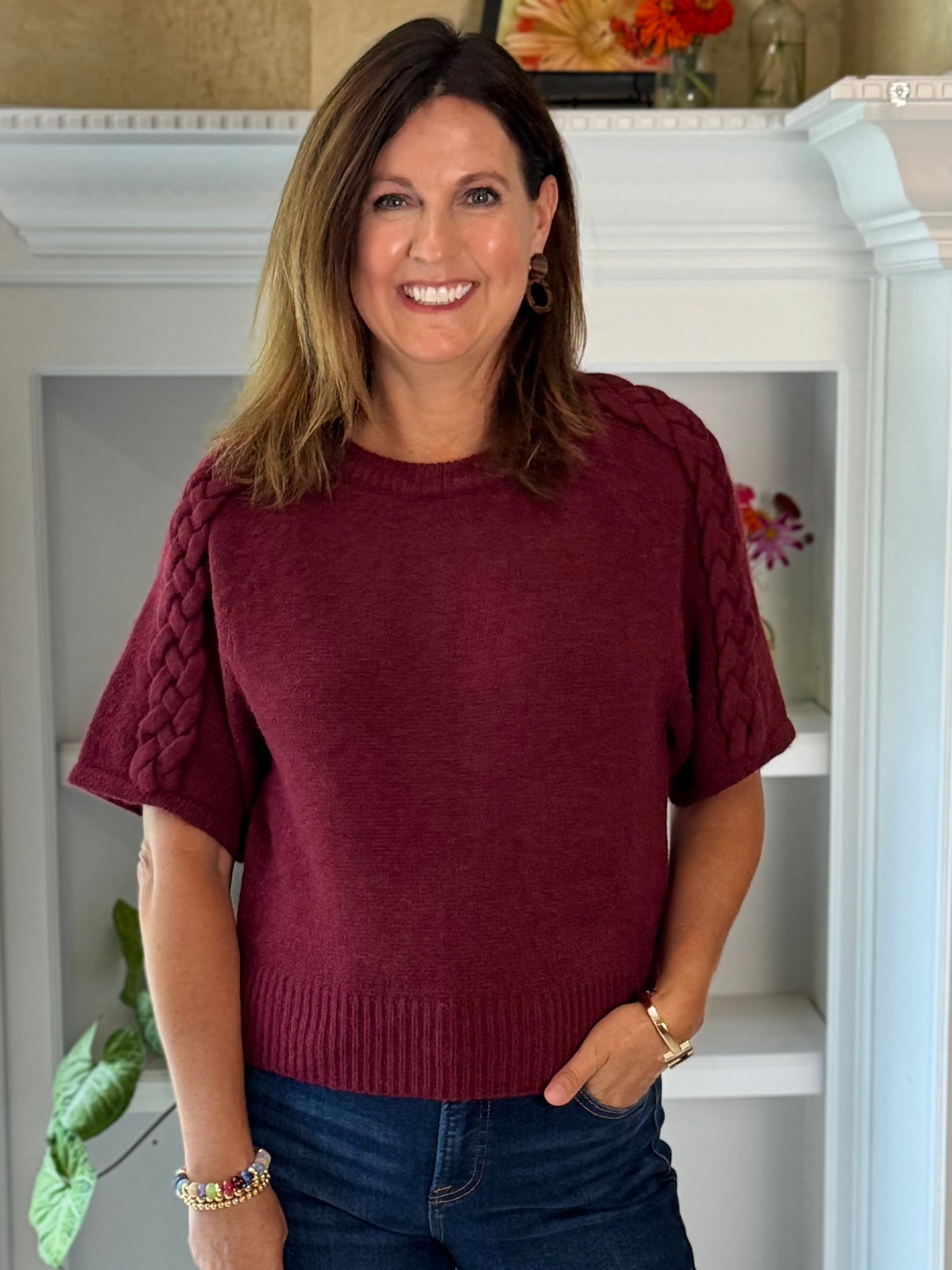 Braided Charm Sweater