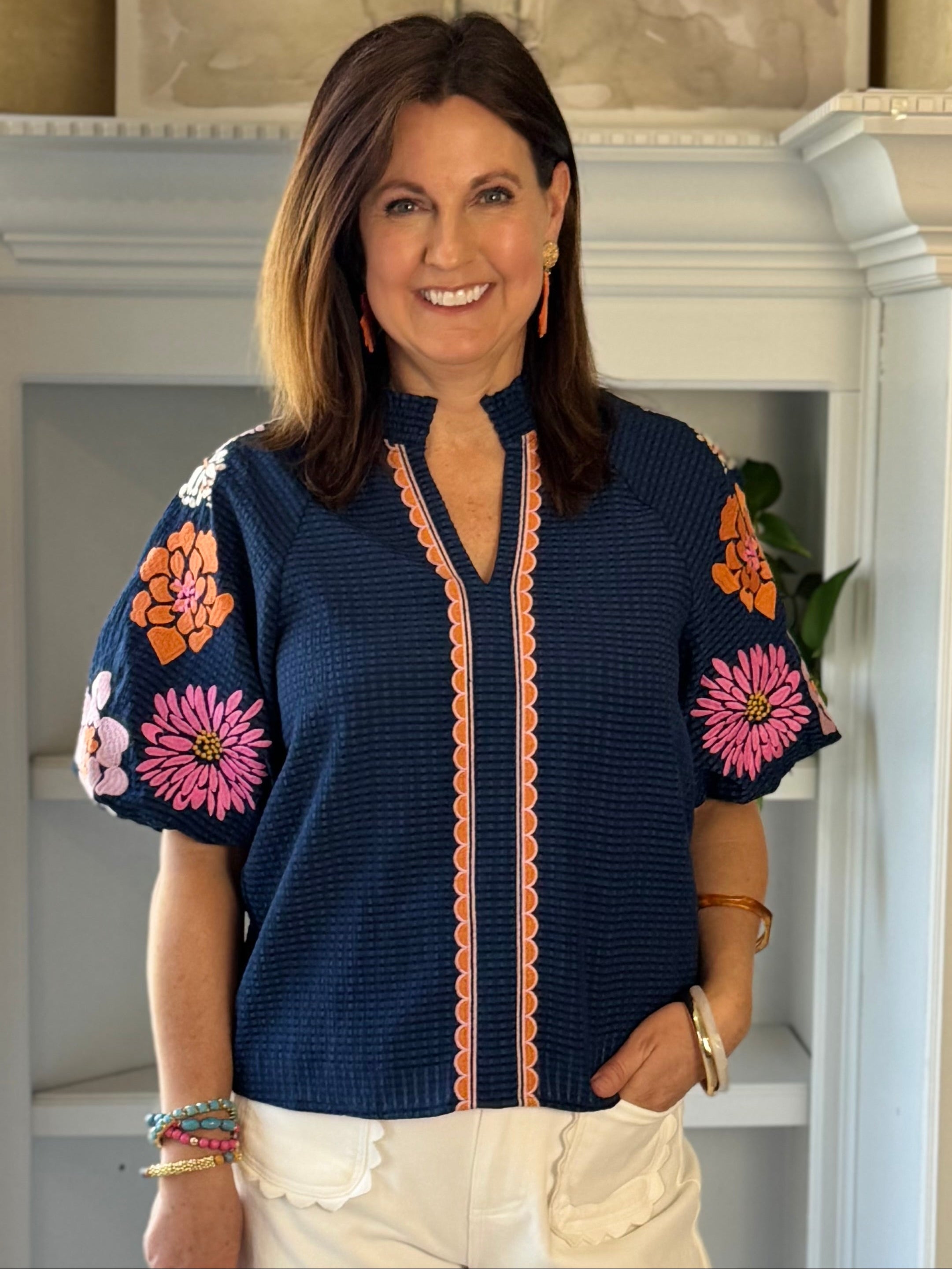 THML Showstopper Embroidered Top