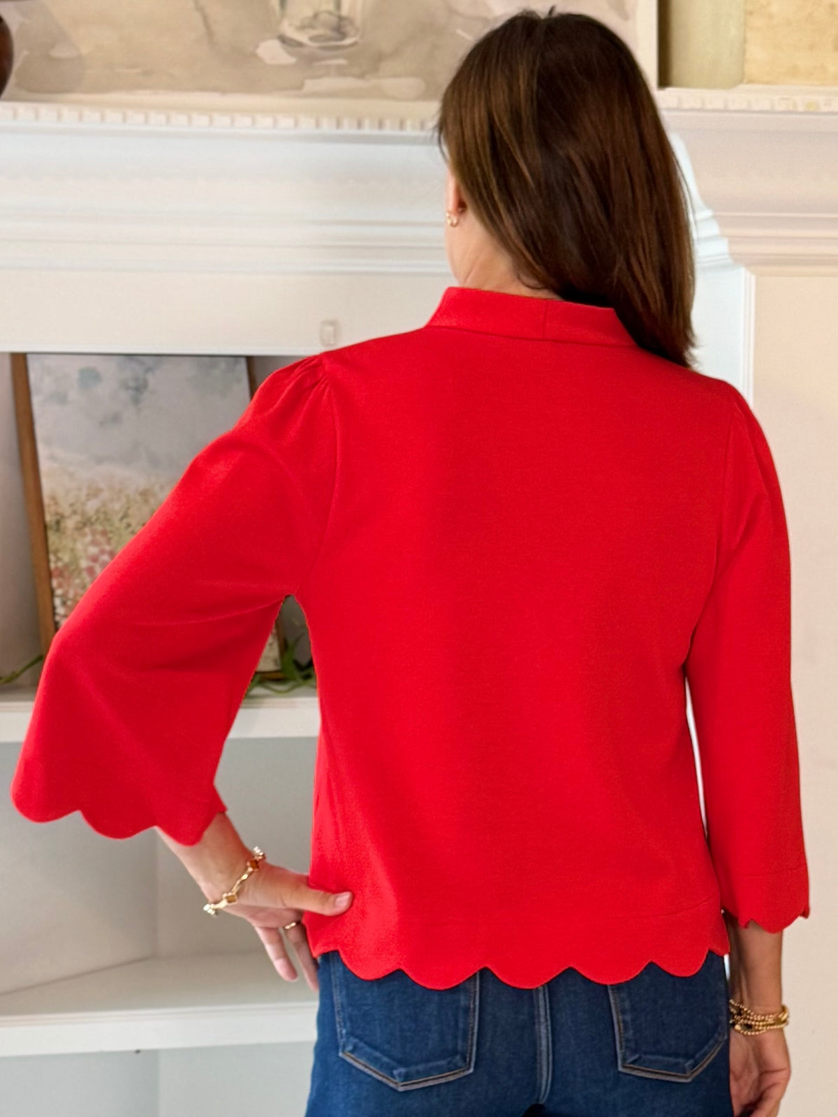 Simply Striking Scalloped Top