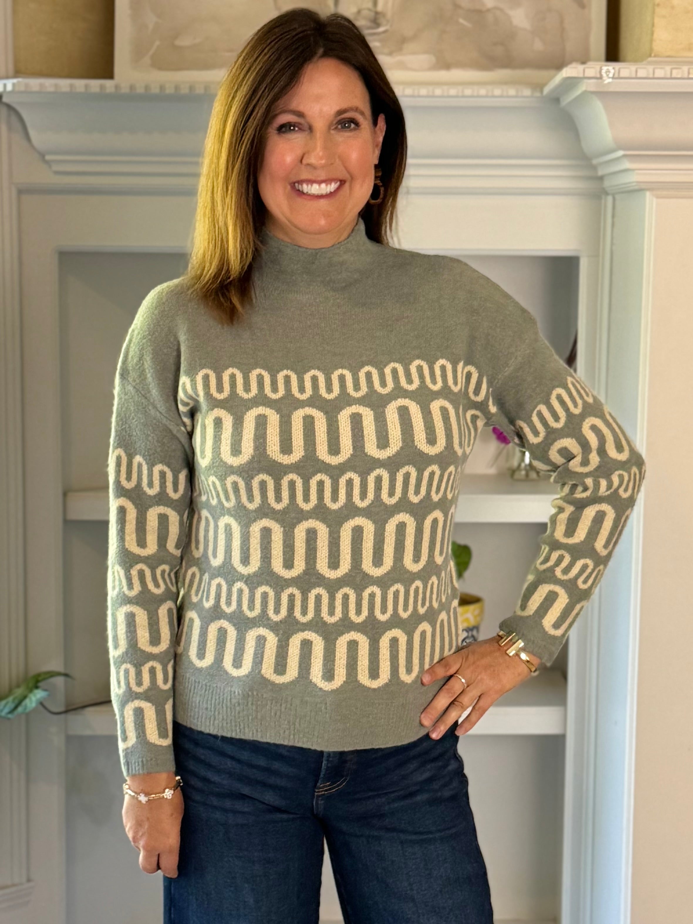 THML Tranquil Lines Sweater