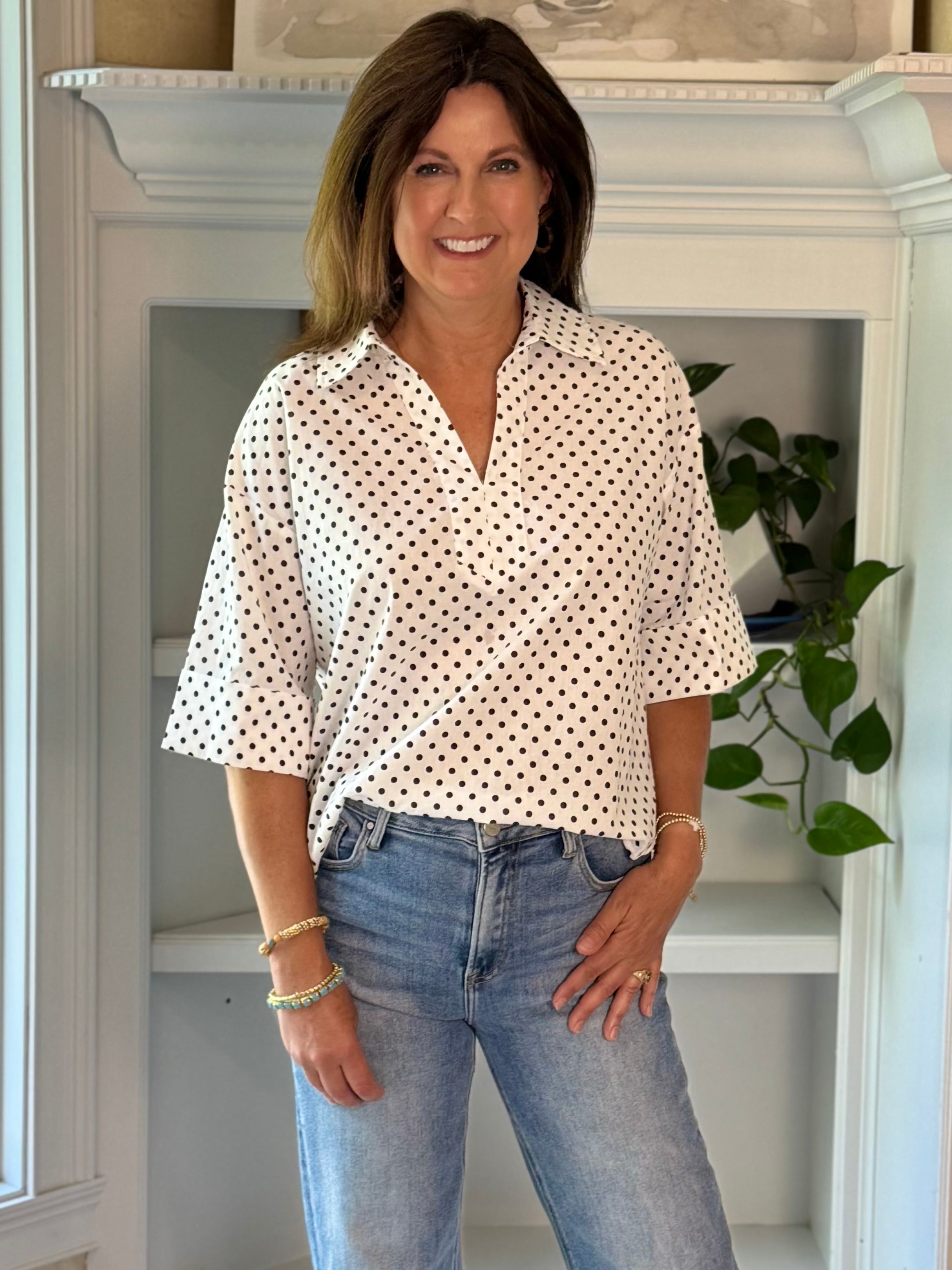 Pretty in Polka Dots Blouse