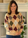 Diamond Days Argyle Sweater