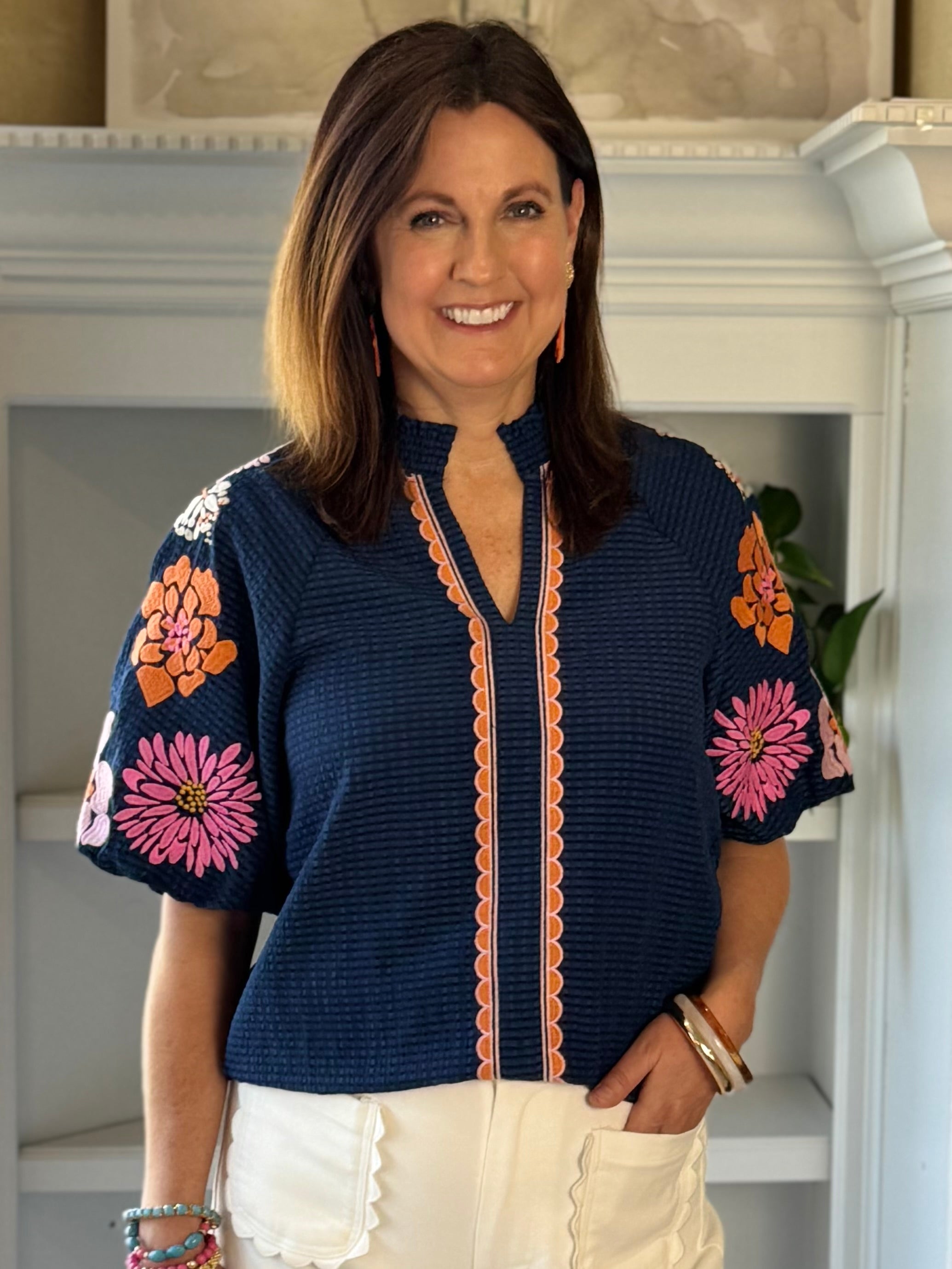 THML Showstopper Embroidered Top