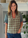 Heritage Houndstooth Tweed Top