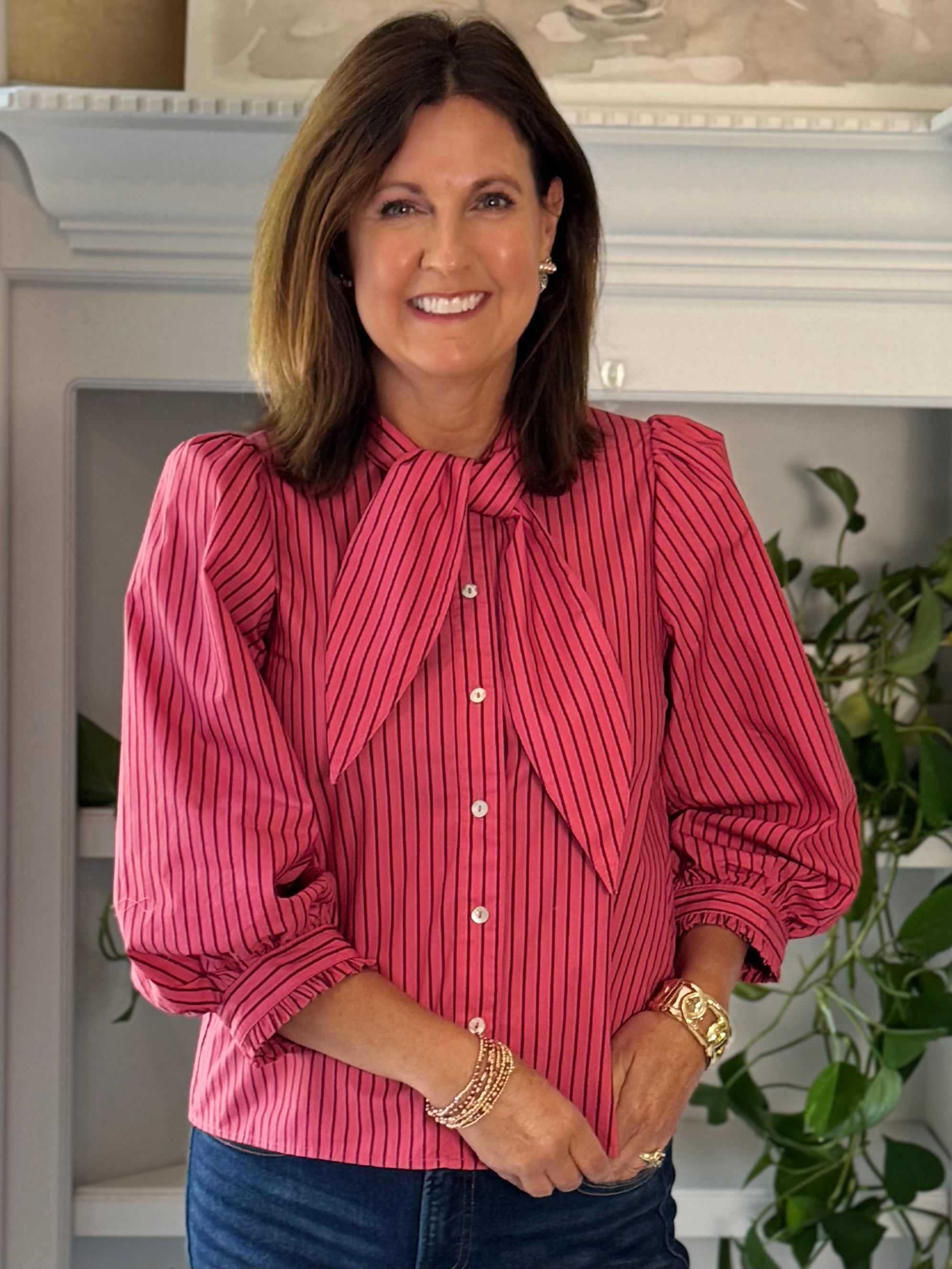 Lovely Stripes Tie Top