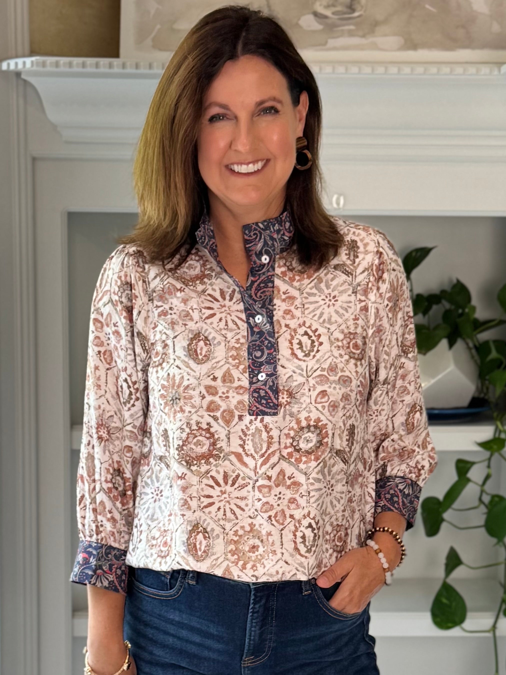Treasured Impressions Print Top
