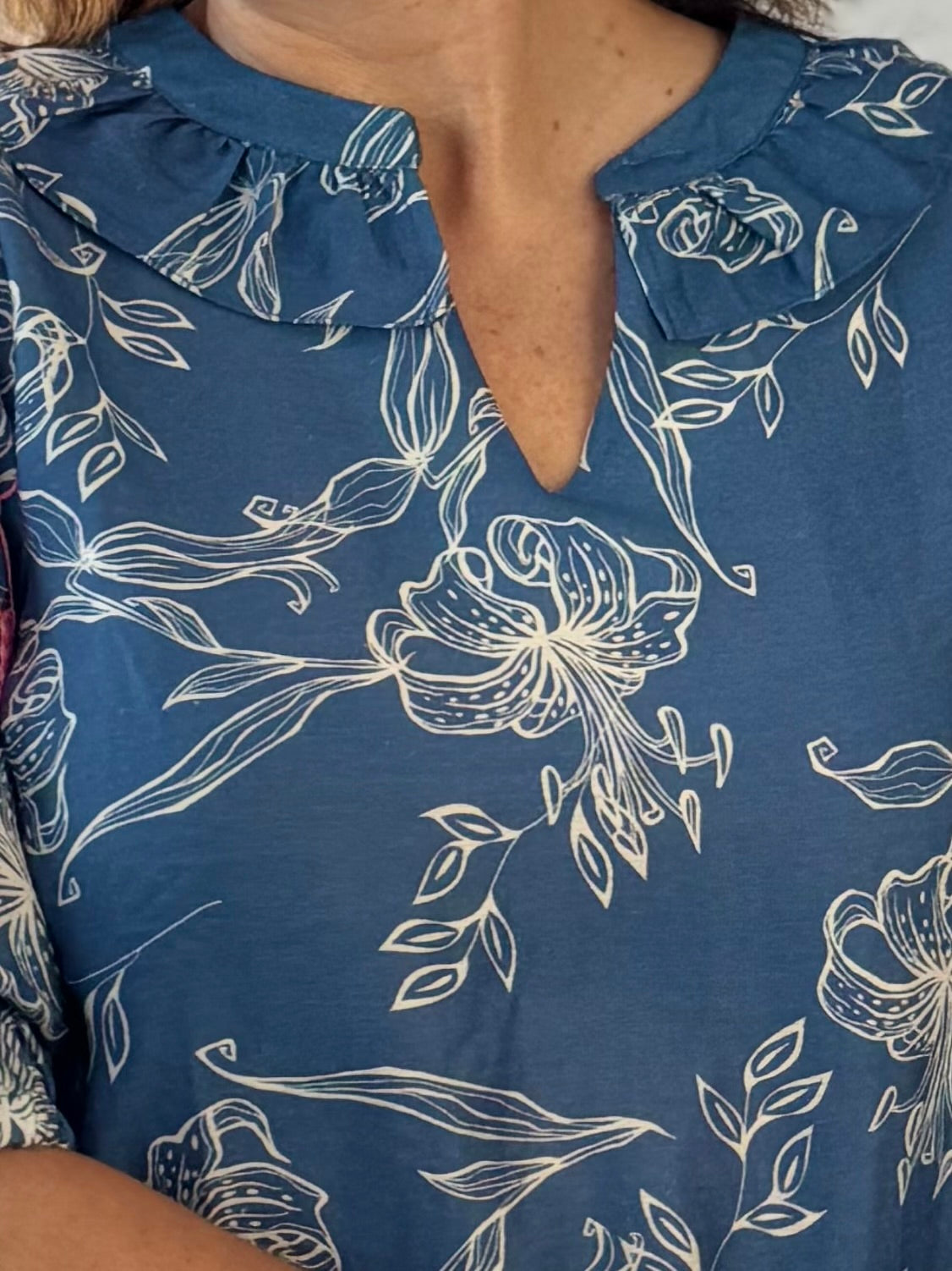 Blue Note Embroidered Blouse