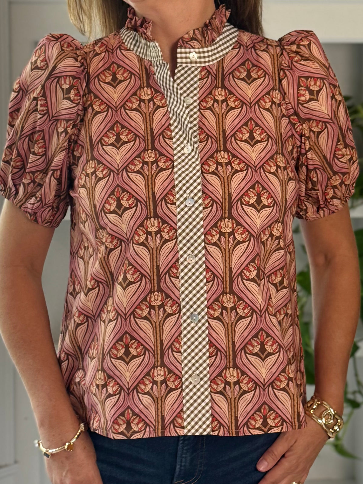 Double Take Print Top