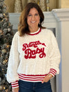 Santa Baby Embroidered Top