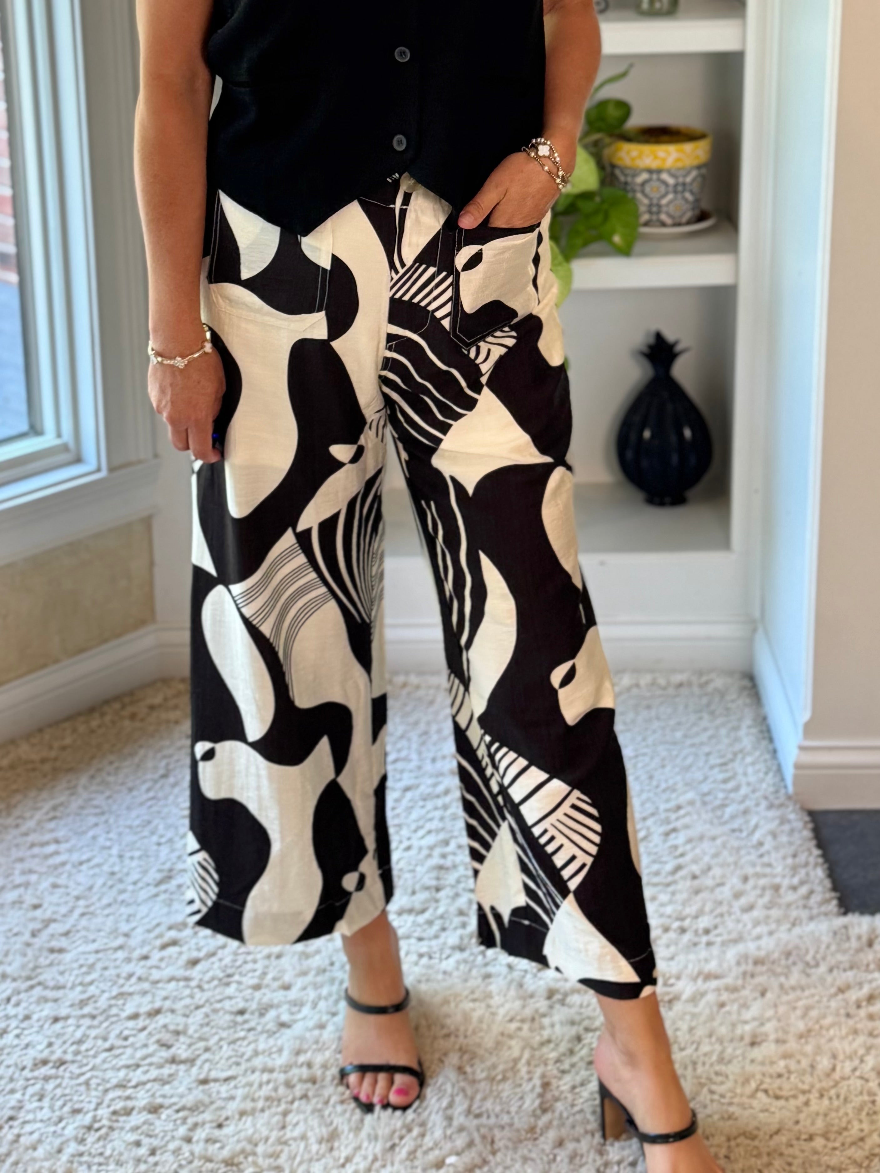 Ink & Ivory Wide Leg Pants