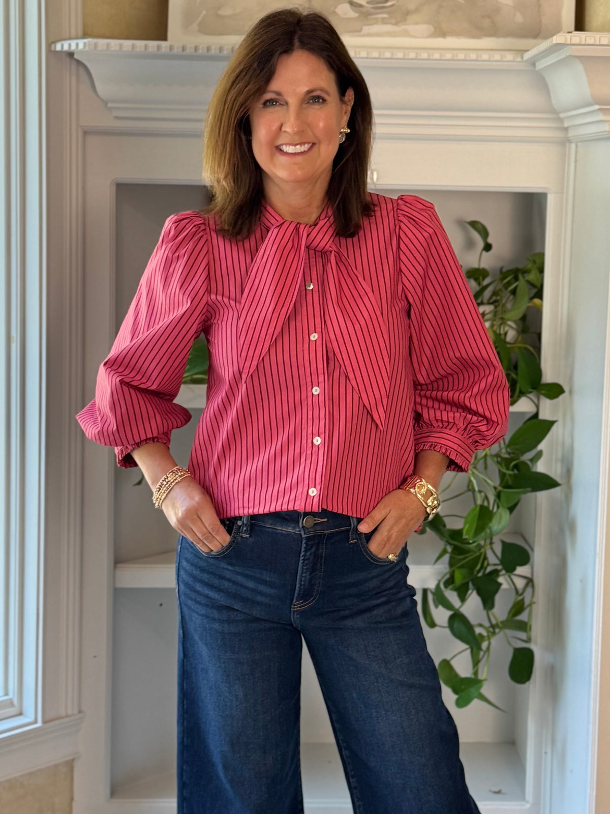 Lovely Stripes Tie Top