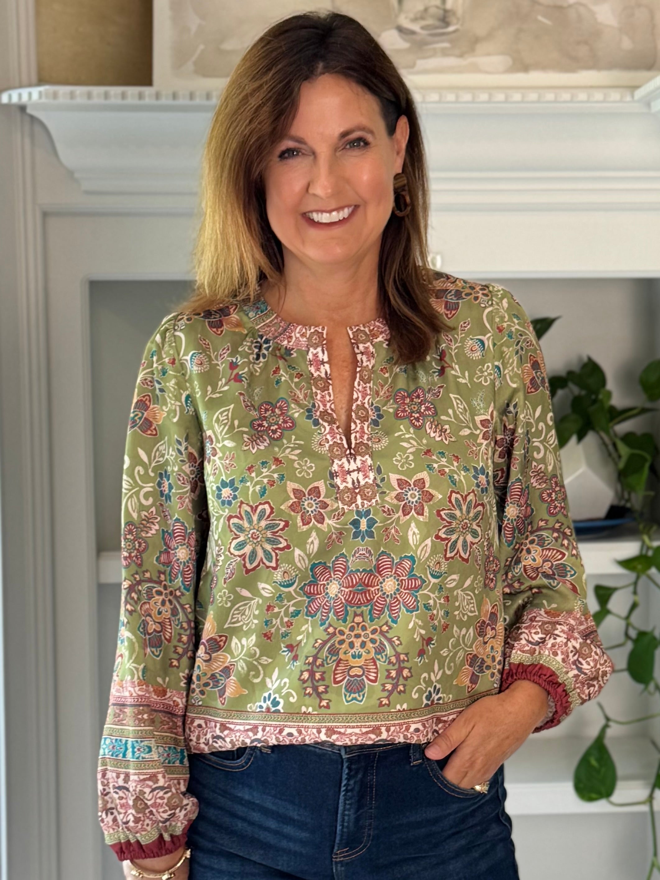 Current Air Painter's Garden Blouse