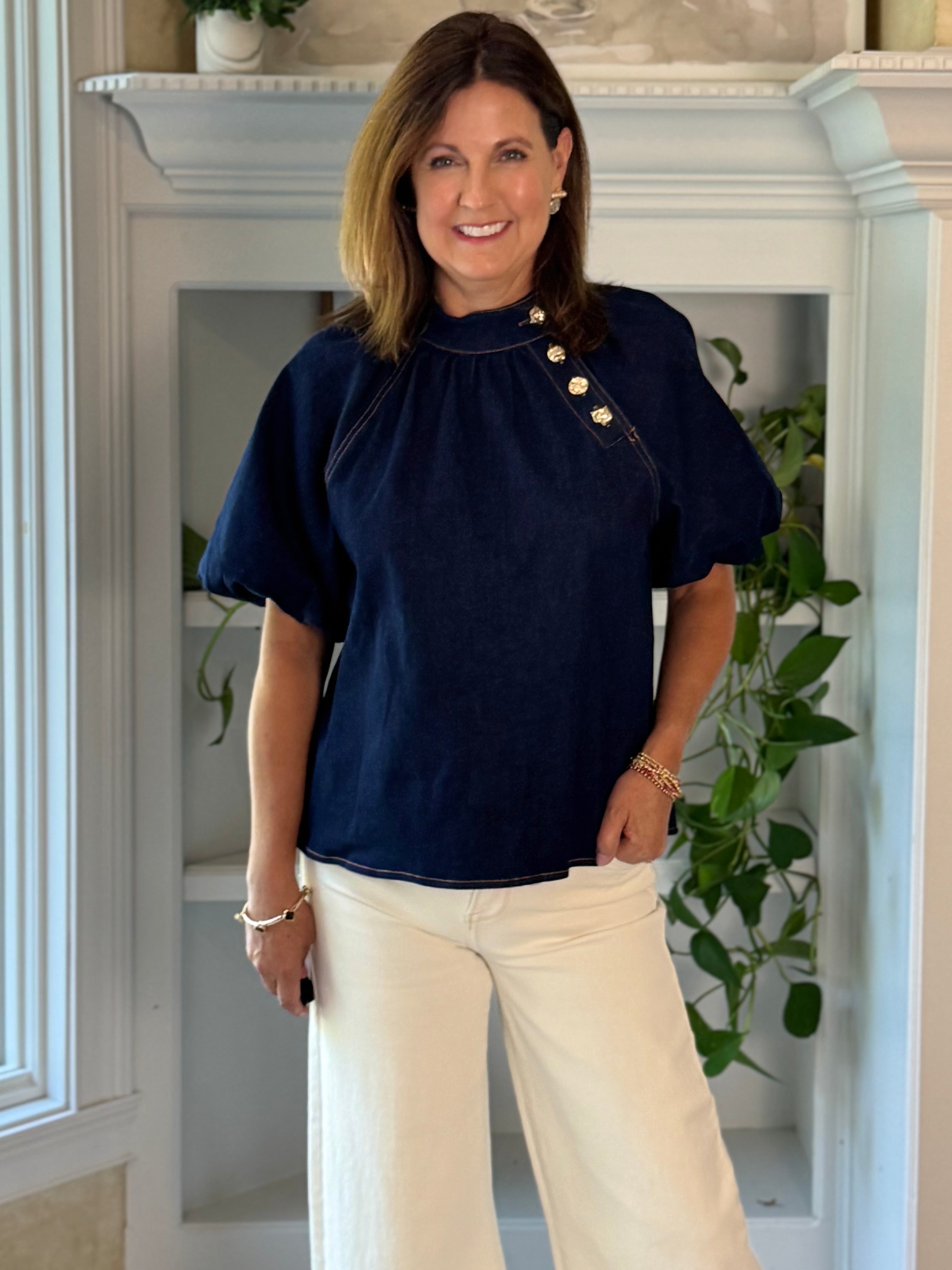 THML Signature Top - Luxe Denim