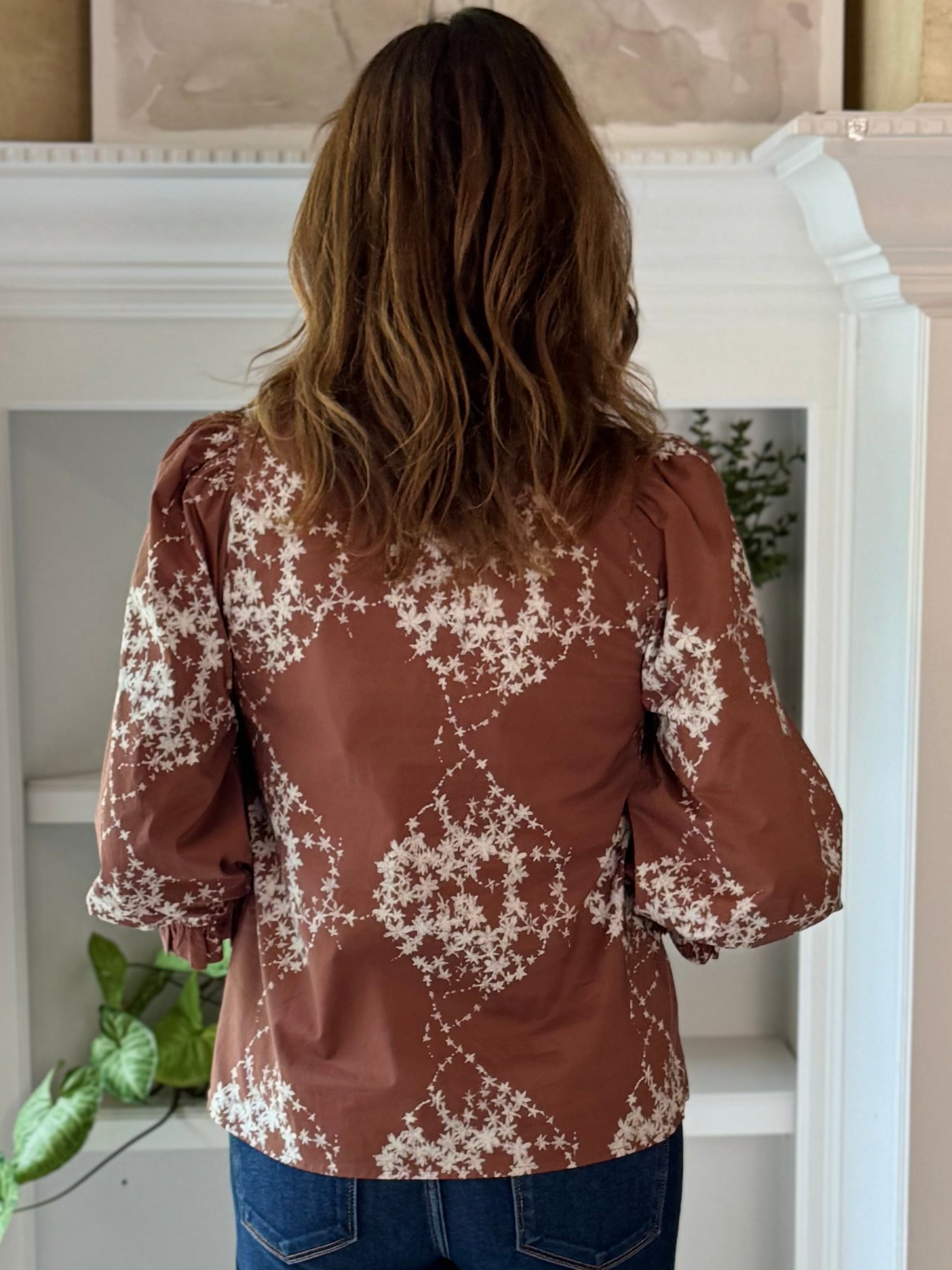 Café Contrast Top