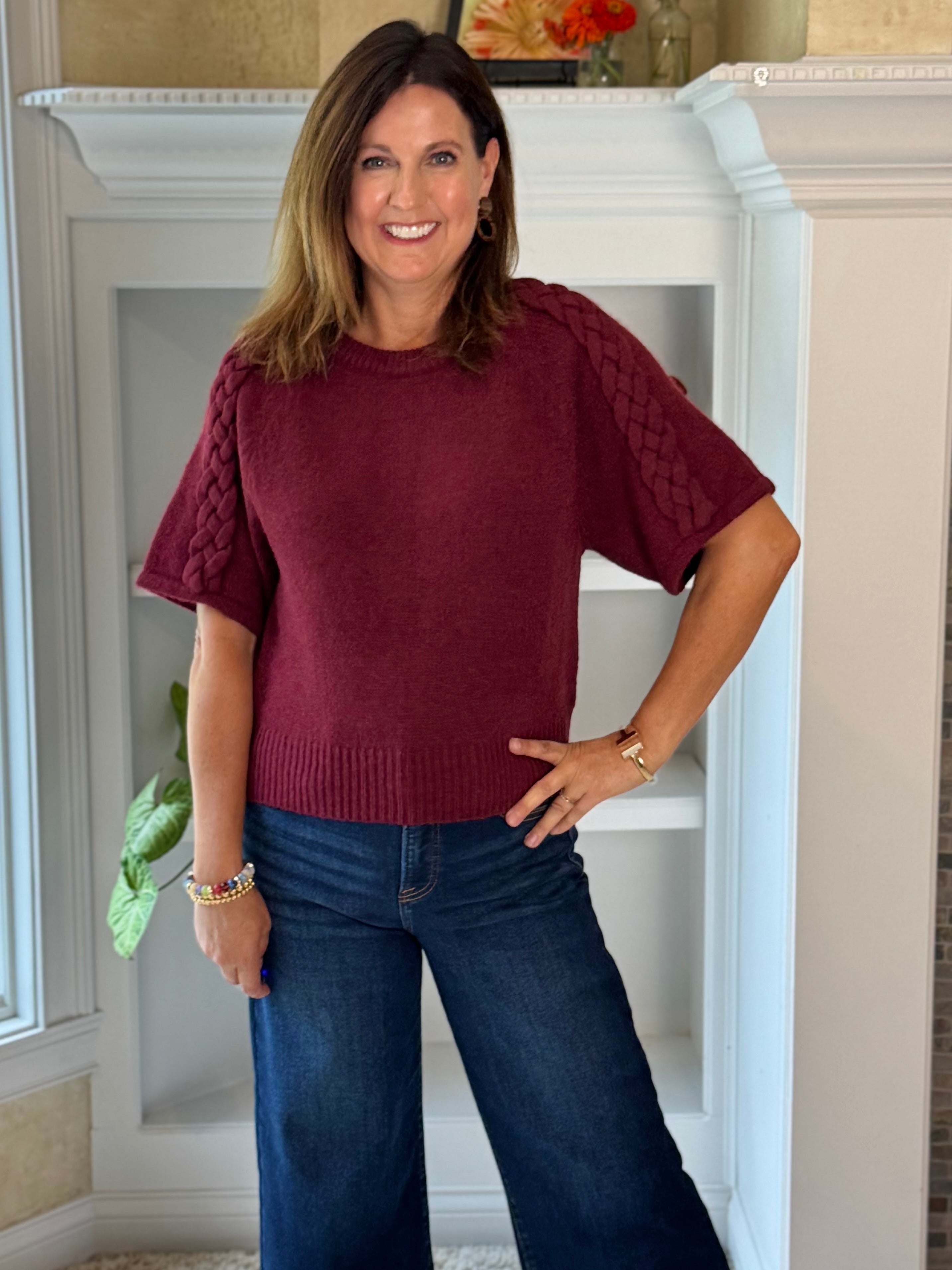 Braided Charm Sweater