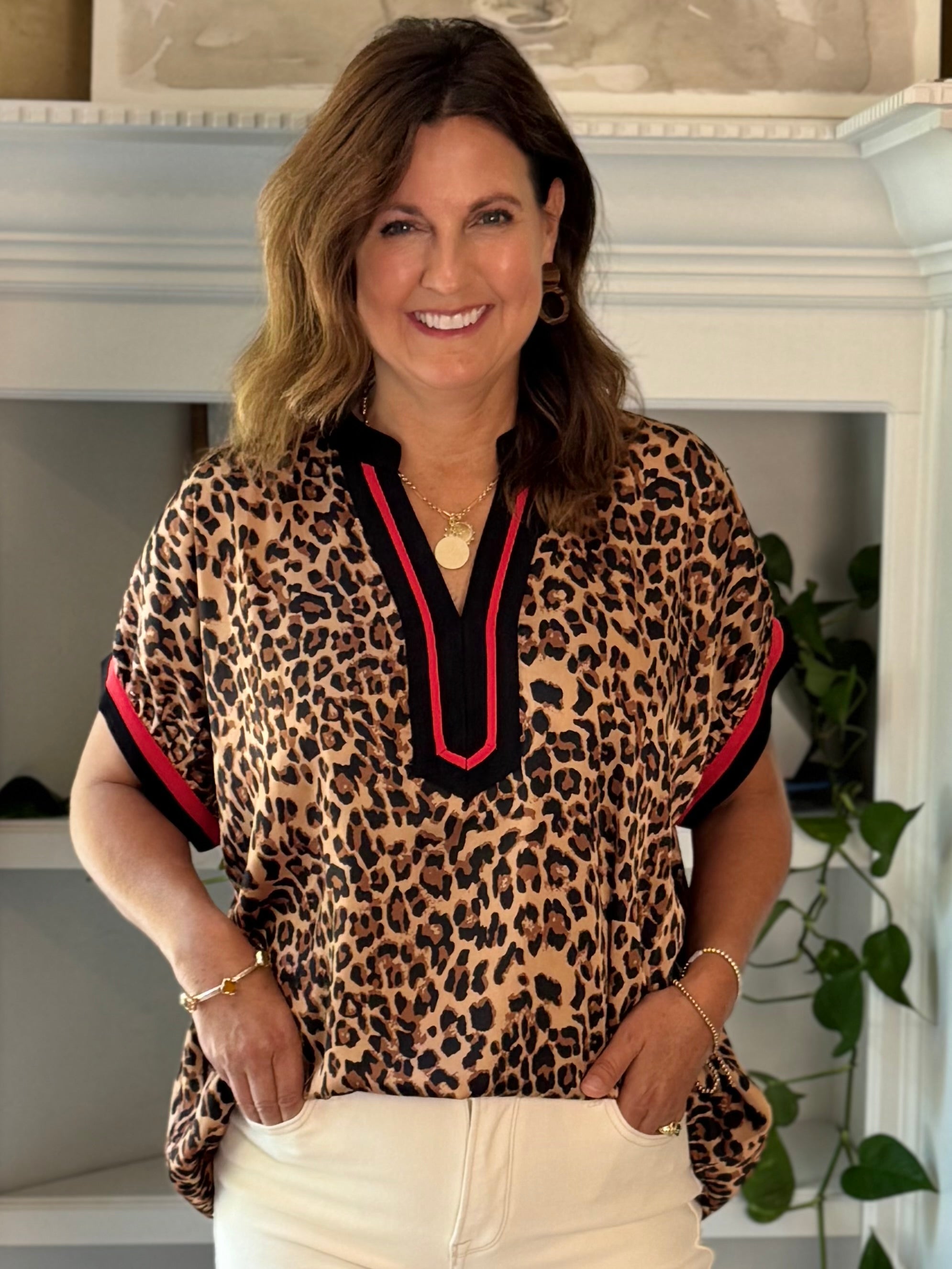 Wild Side Contrast Top