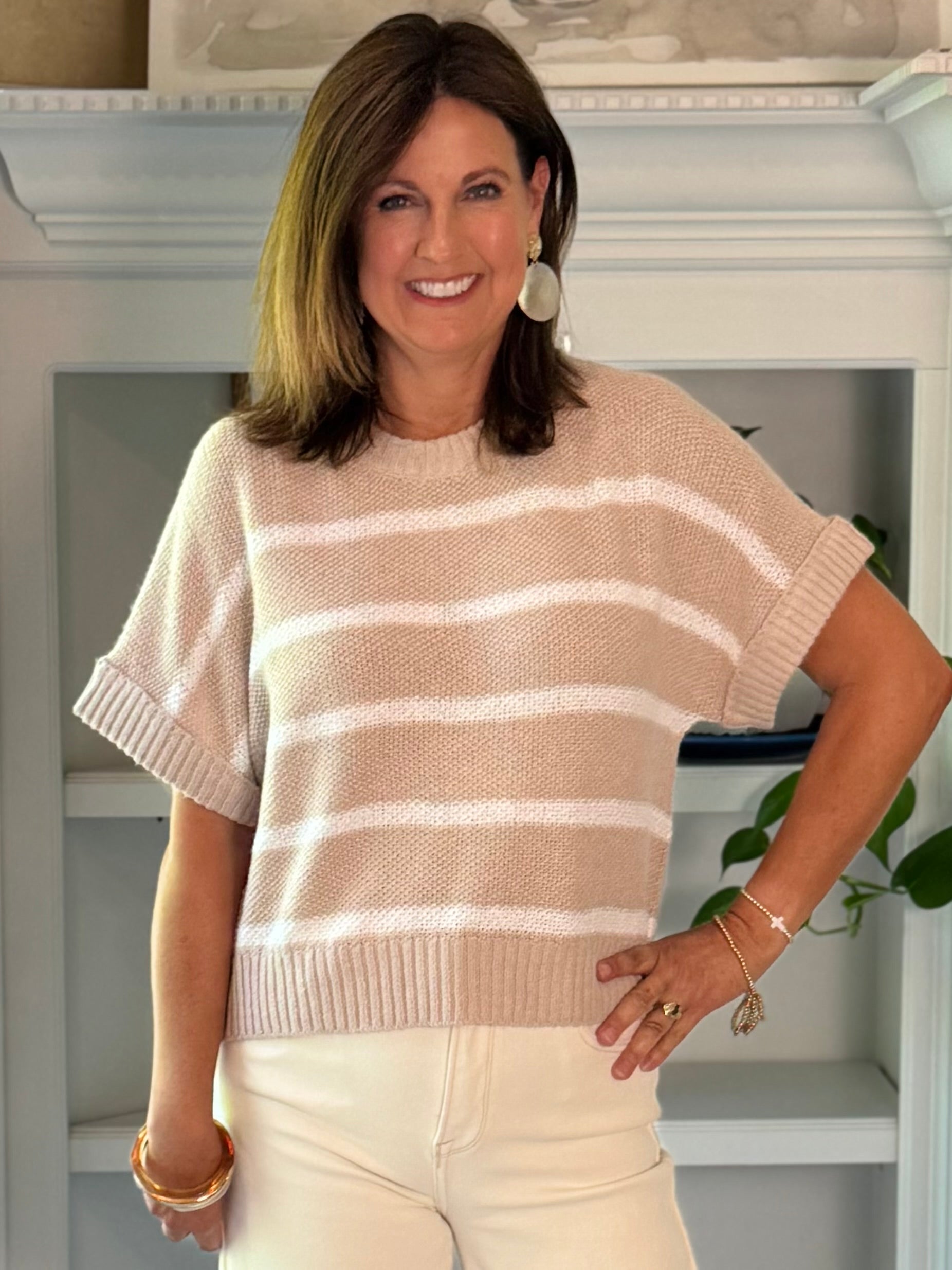 Effortless Striped Knit Top