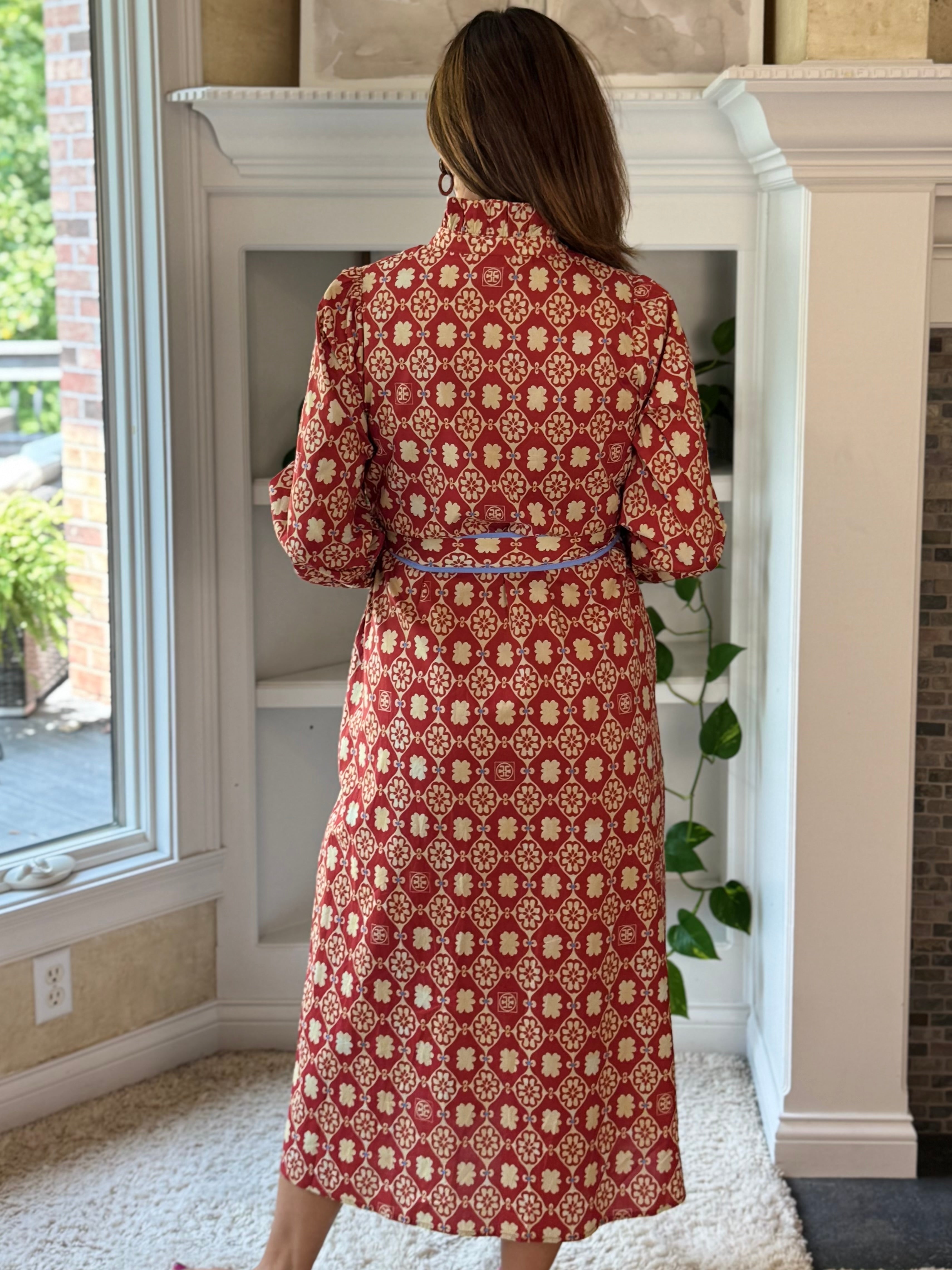 Season to Remember Print Midi Dress
