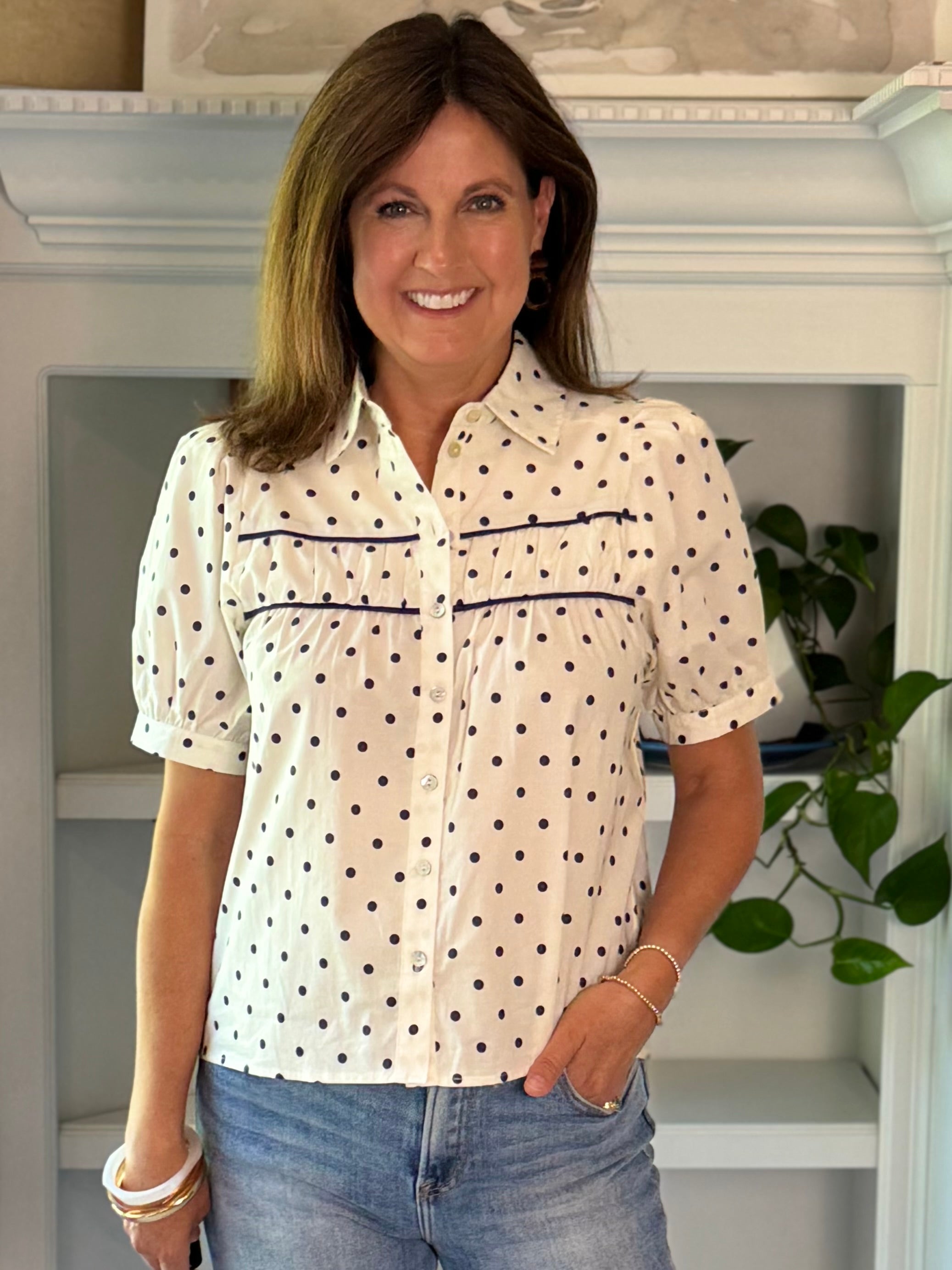 Parisian Polka Dot Top