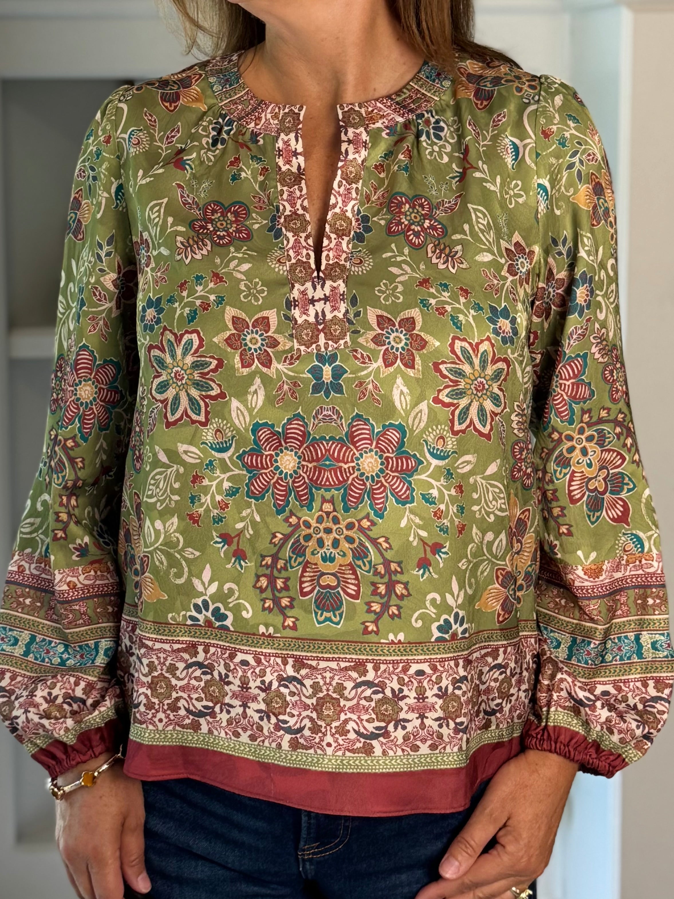 Current Air Painter's Garden Blouse